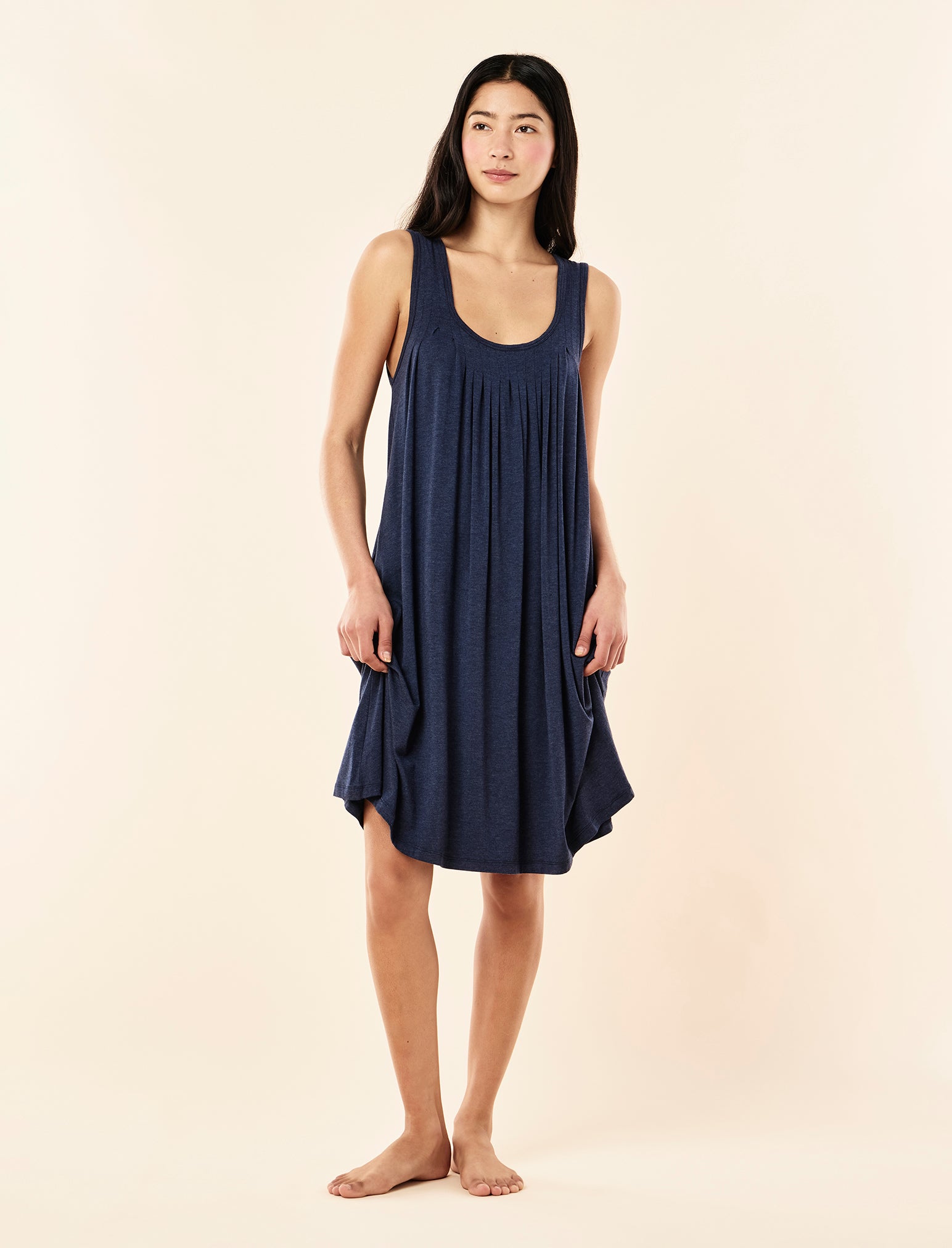 Kate Modal Soft Pleat Front Nightie