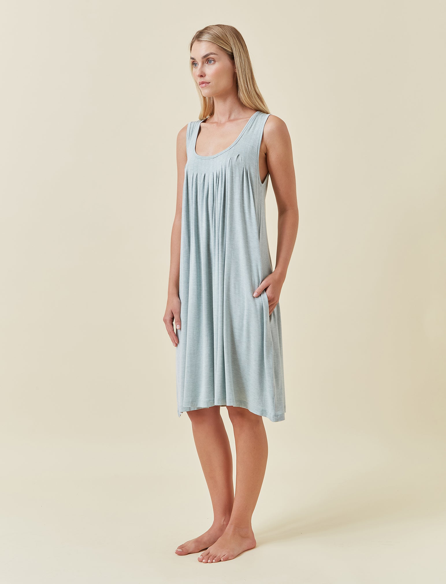Kate Modal Soft Pleat Front Nightie