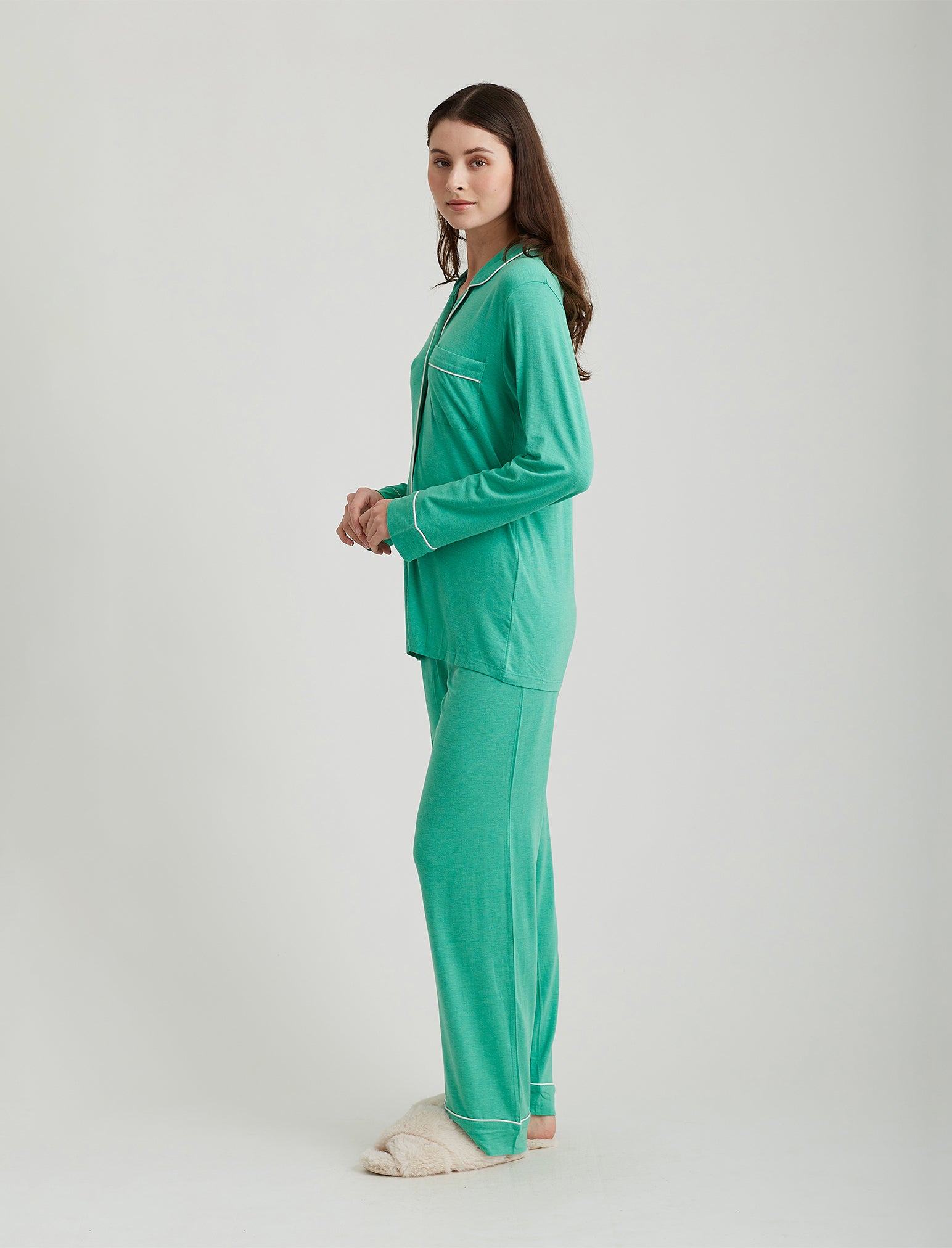 Kate Modal Soft Full Length PJ Set