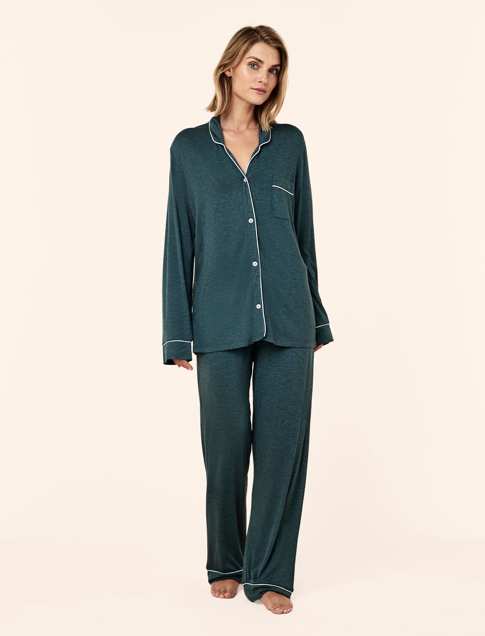 Kate Modal Soft Full Length PJ Set