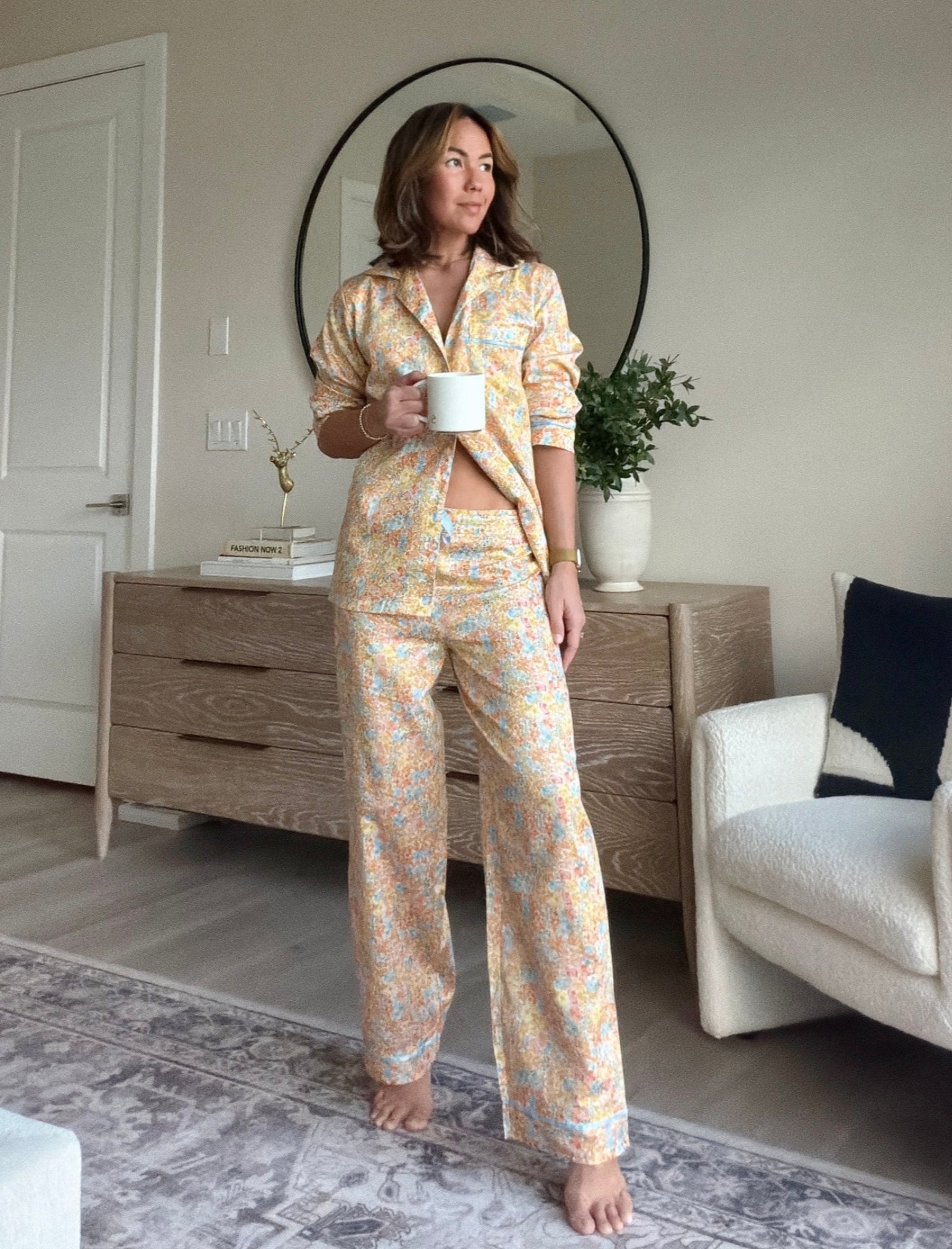 Carly Floral Crop PJ Set