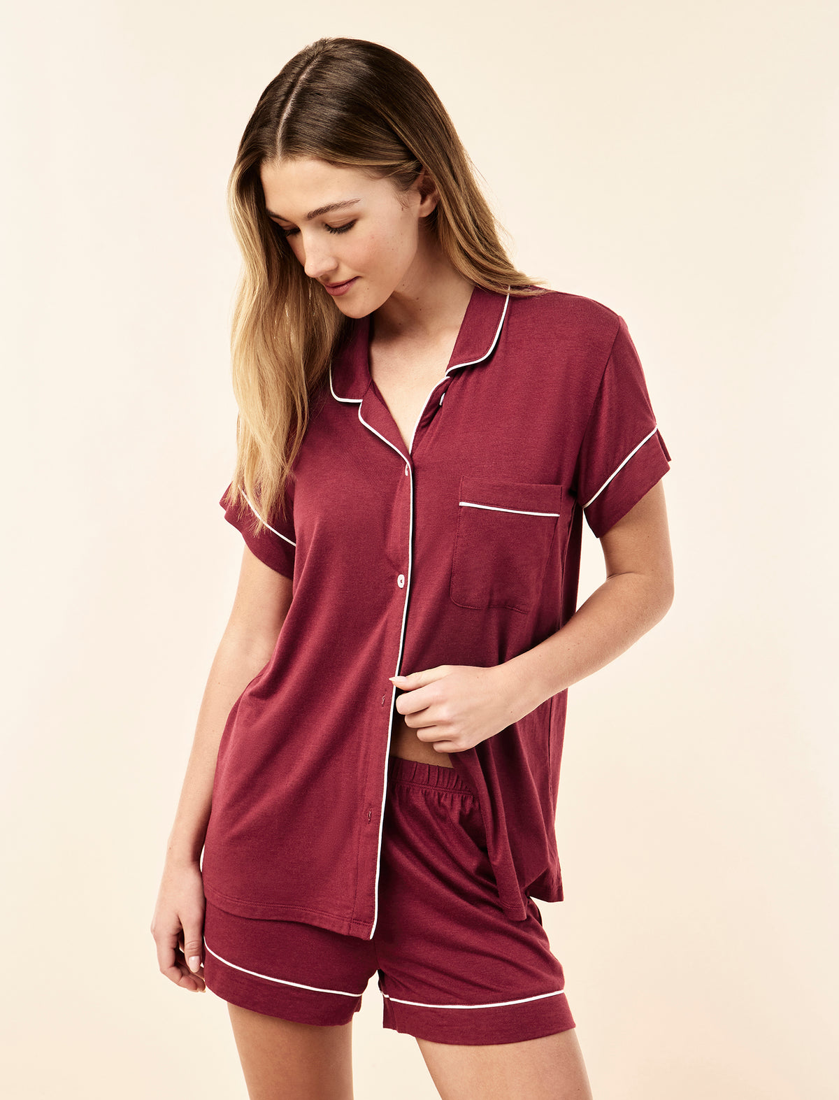 Kate Modal Soft Boxer PJ Set