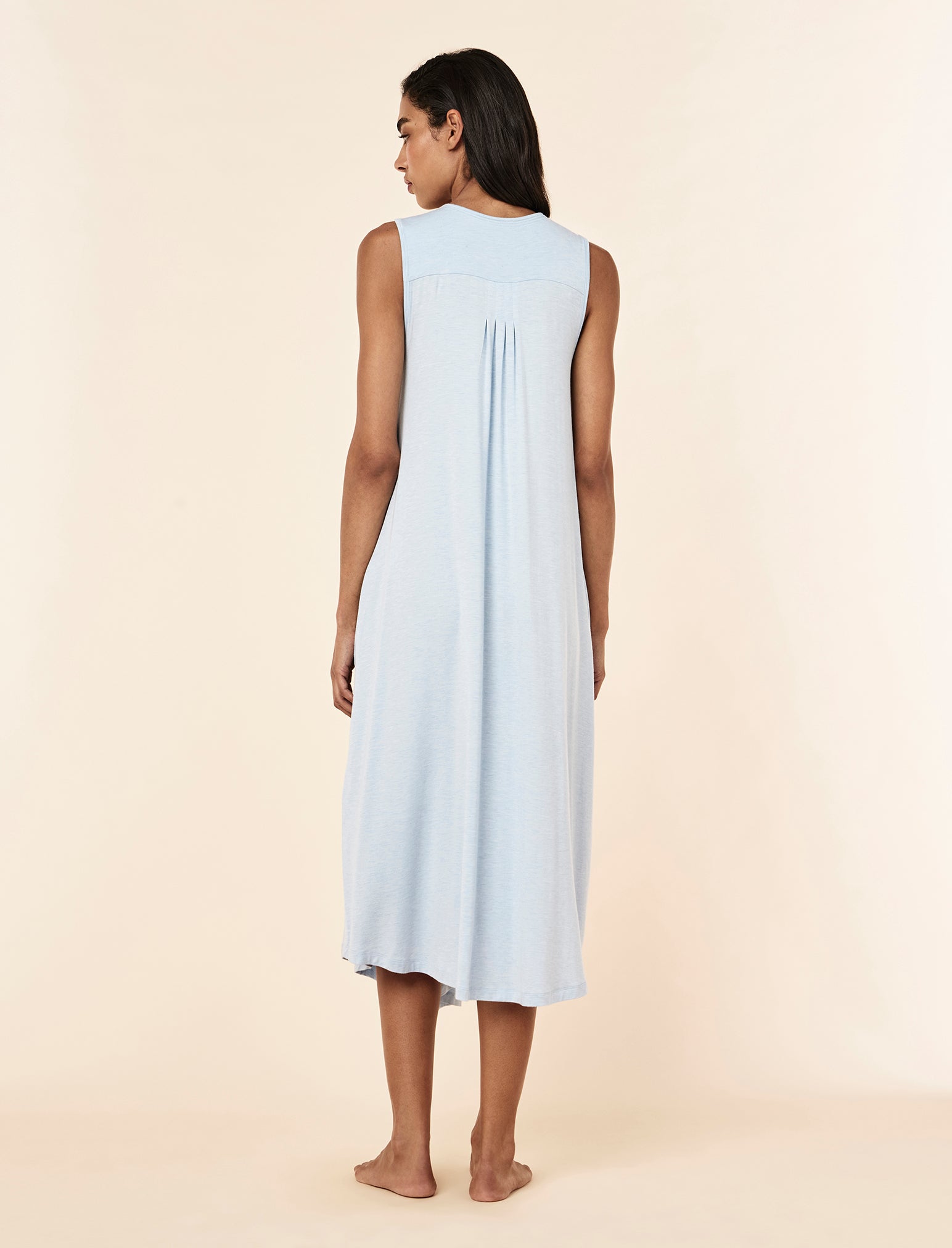 Kate Modal Soft Pleat Front Maxi Nightie