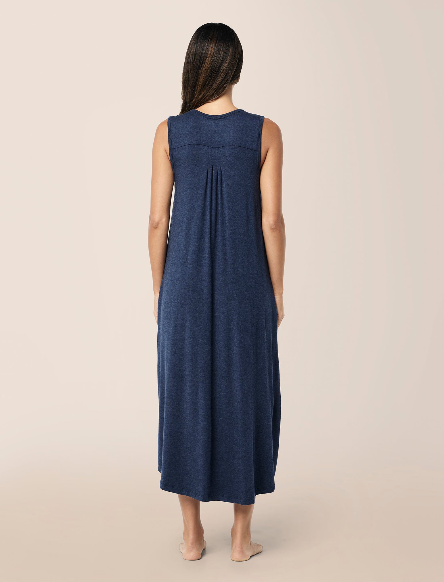 Kate Modal Soft Pleat Front Maxi Nightie