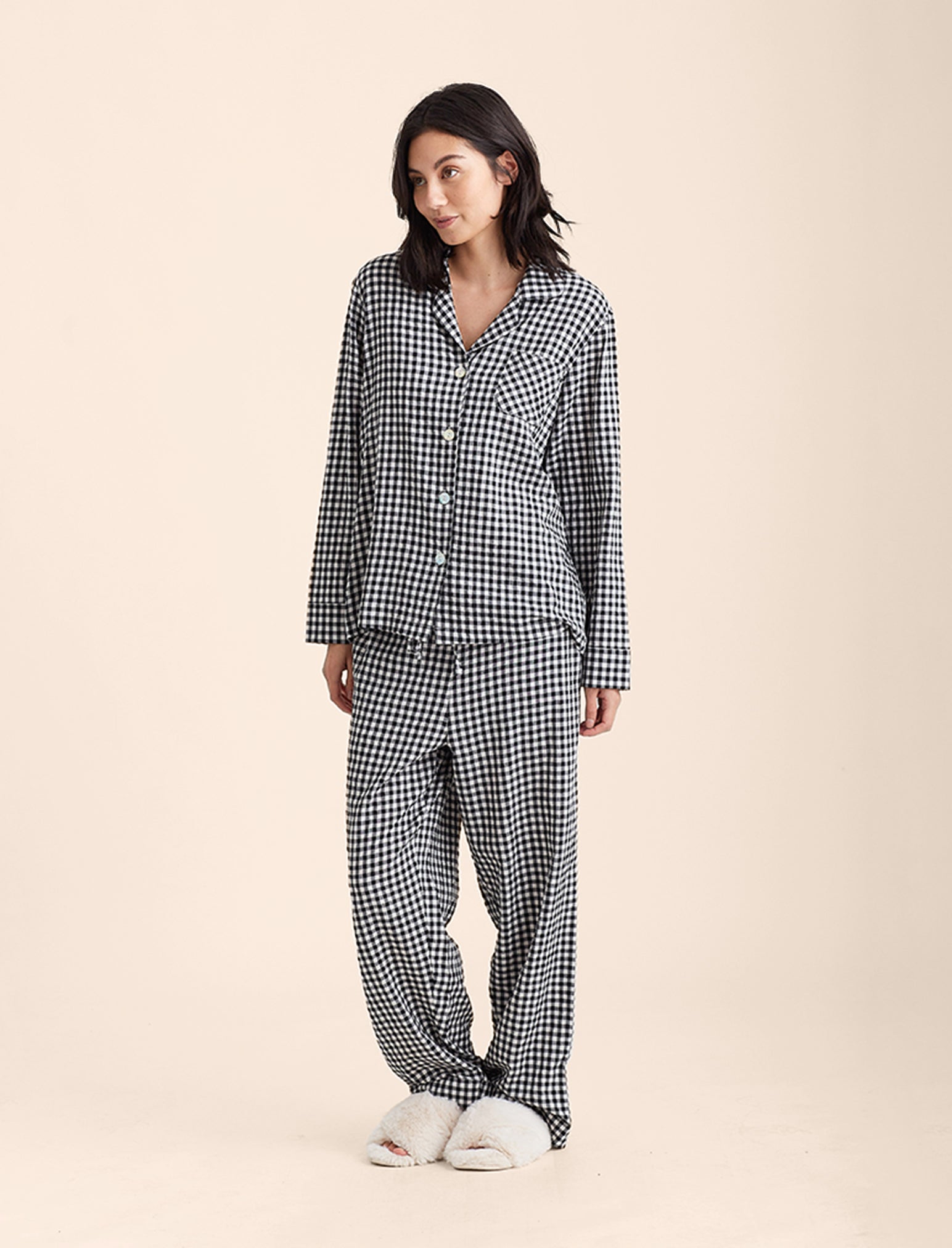 Seersucker Gingham PJ Set