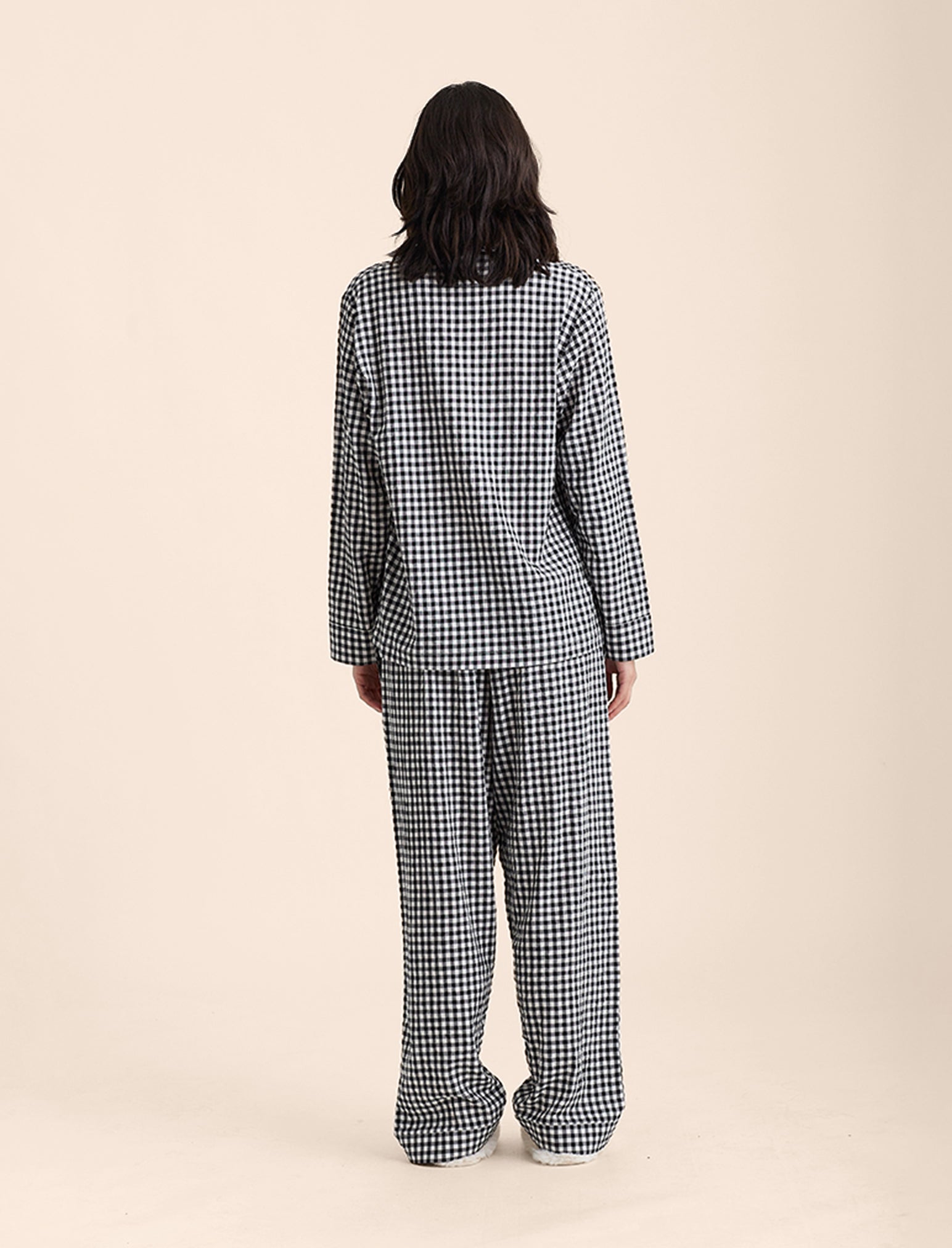 Seersucker Gingham PJ Set