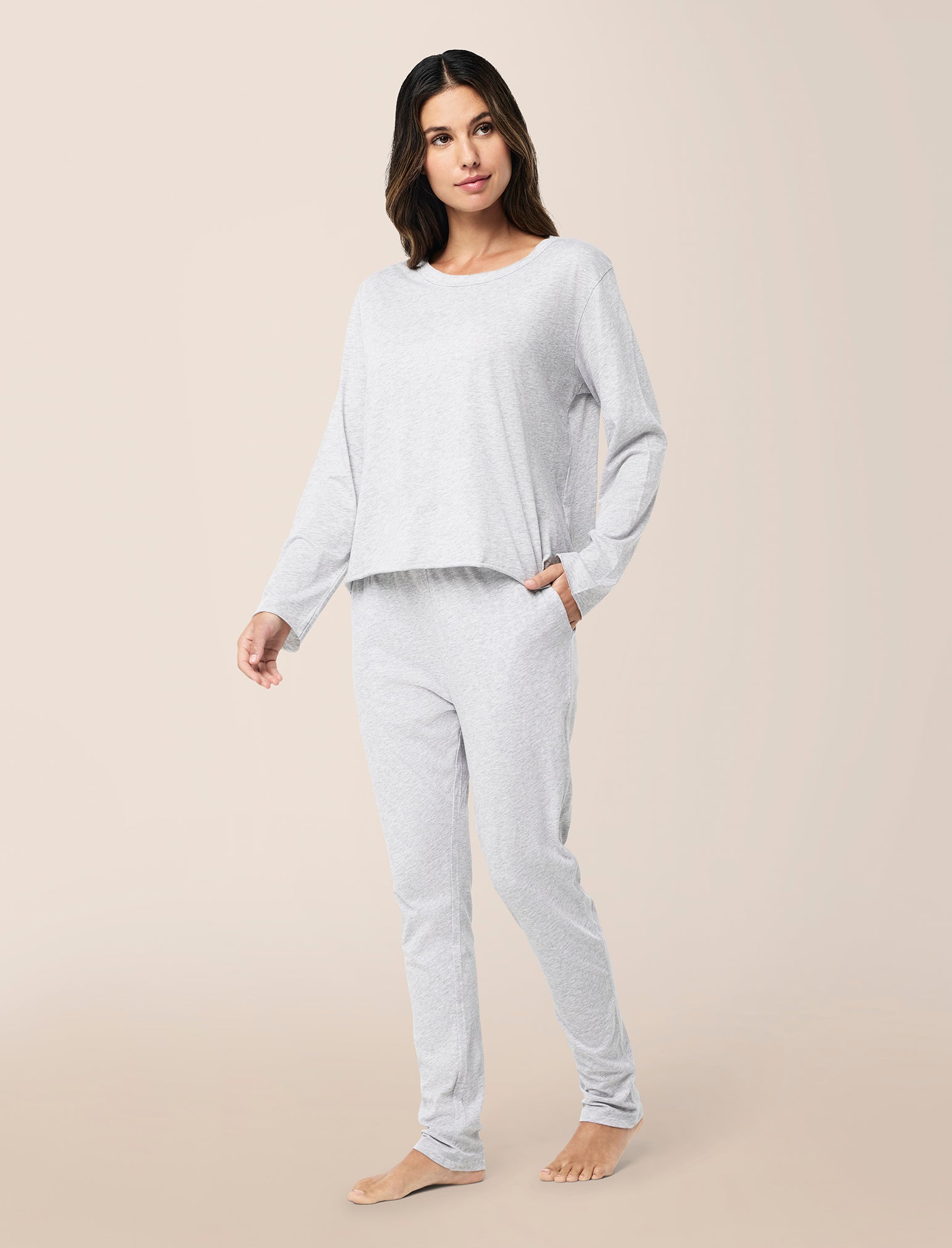 Jada Organic Cotton Boxy Long Sleeve Tee