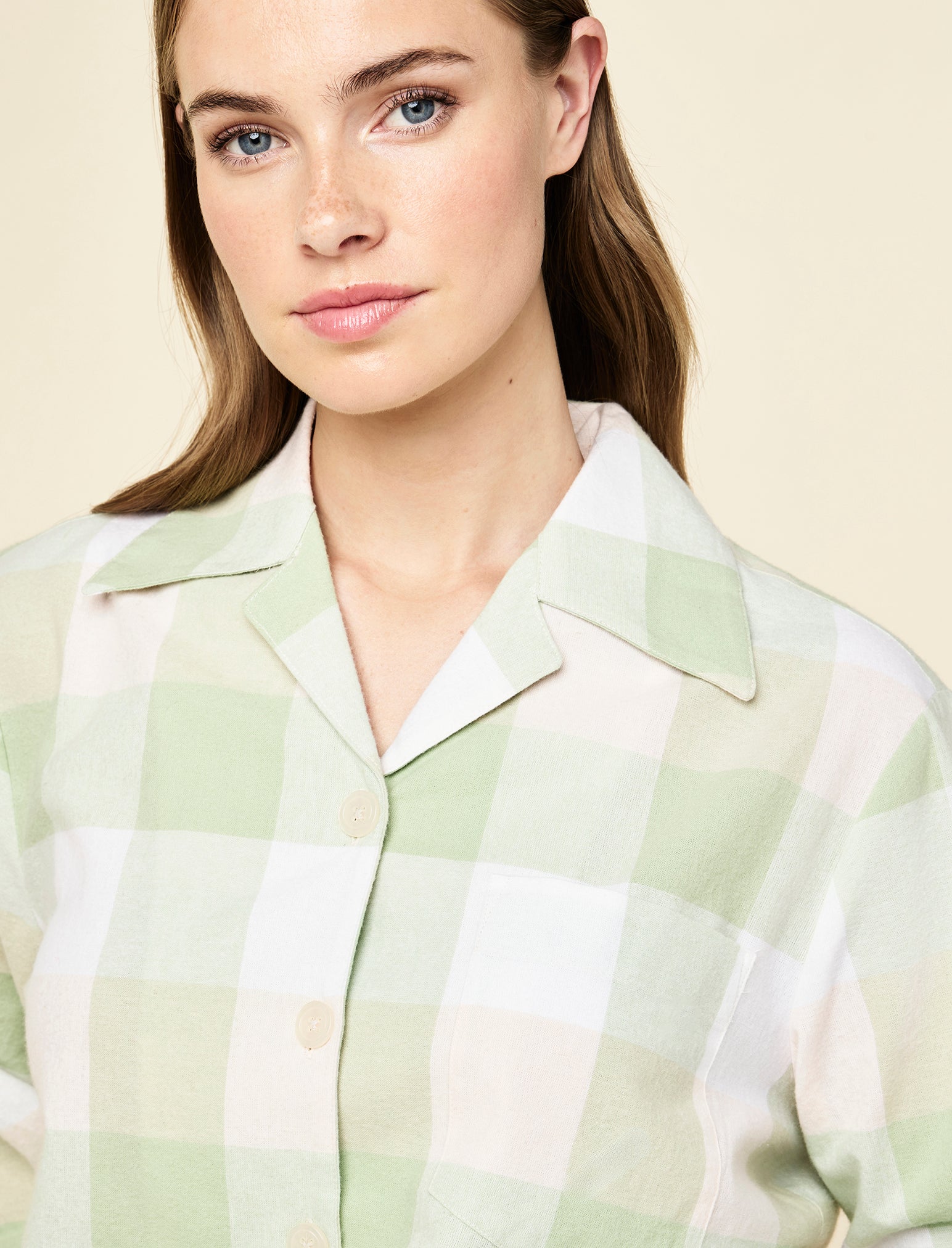Organic Cotton Plaid Full Length PJ