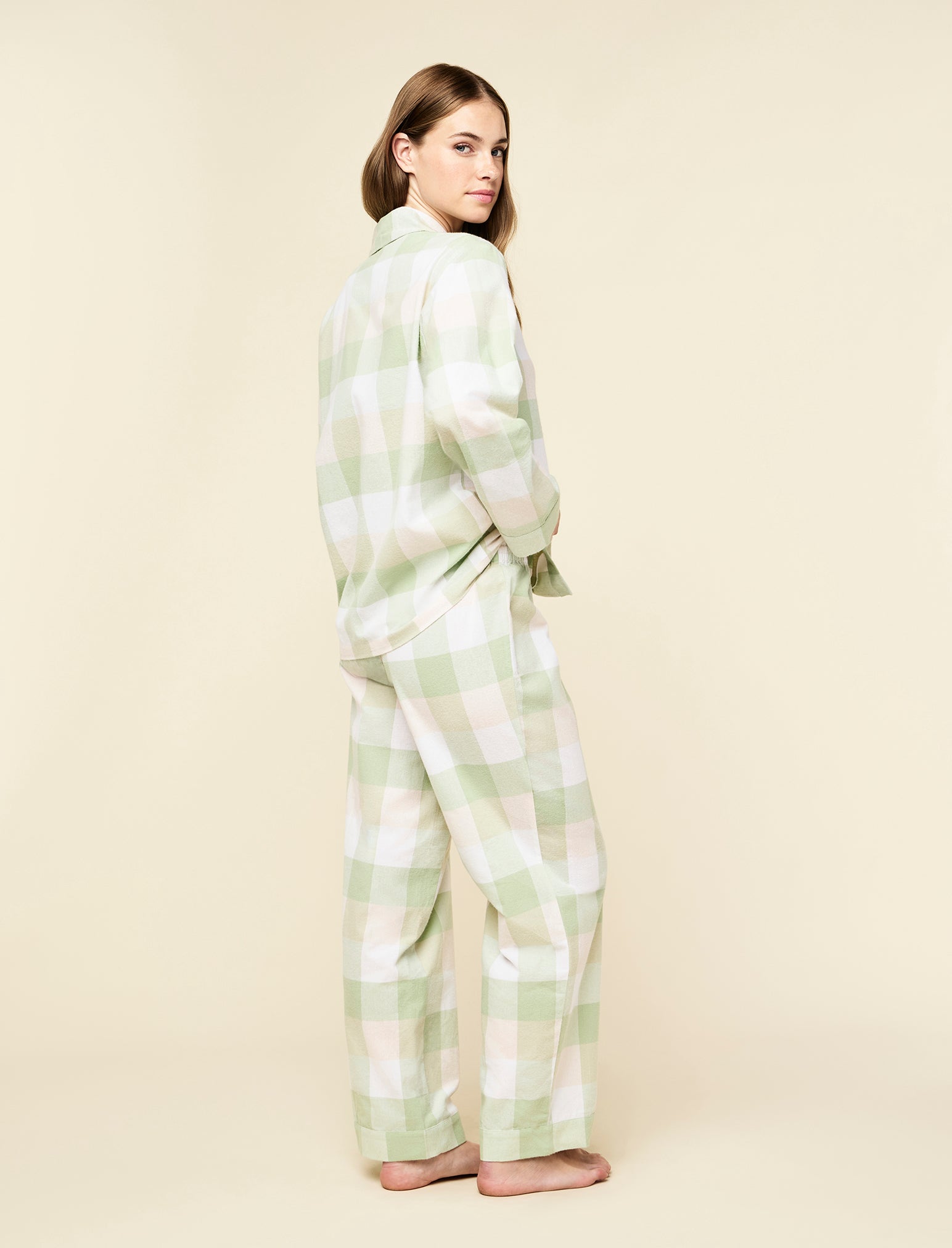Organic Cotton Plaid Full Length PJ