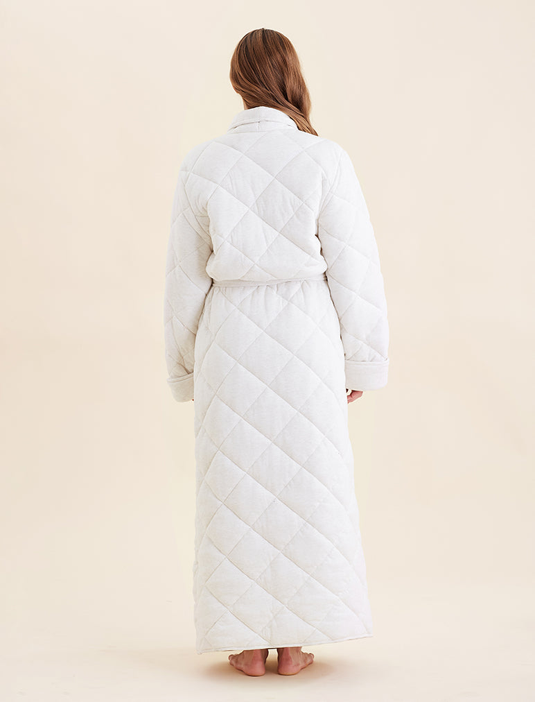 Quilted Cotton Maxi Robe