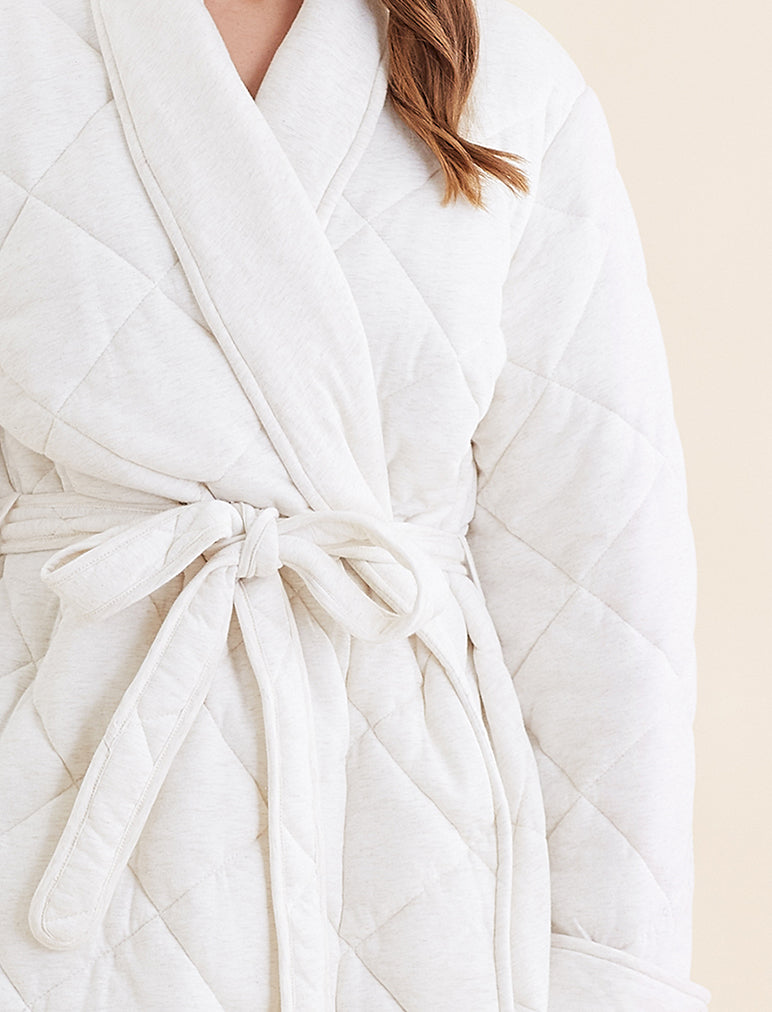 Quilted Cotton Maxi Robe
