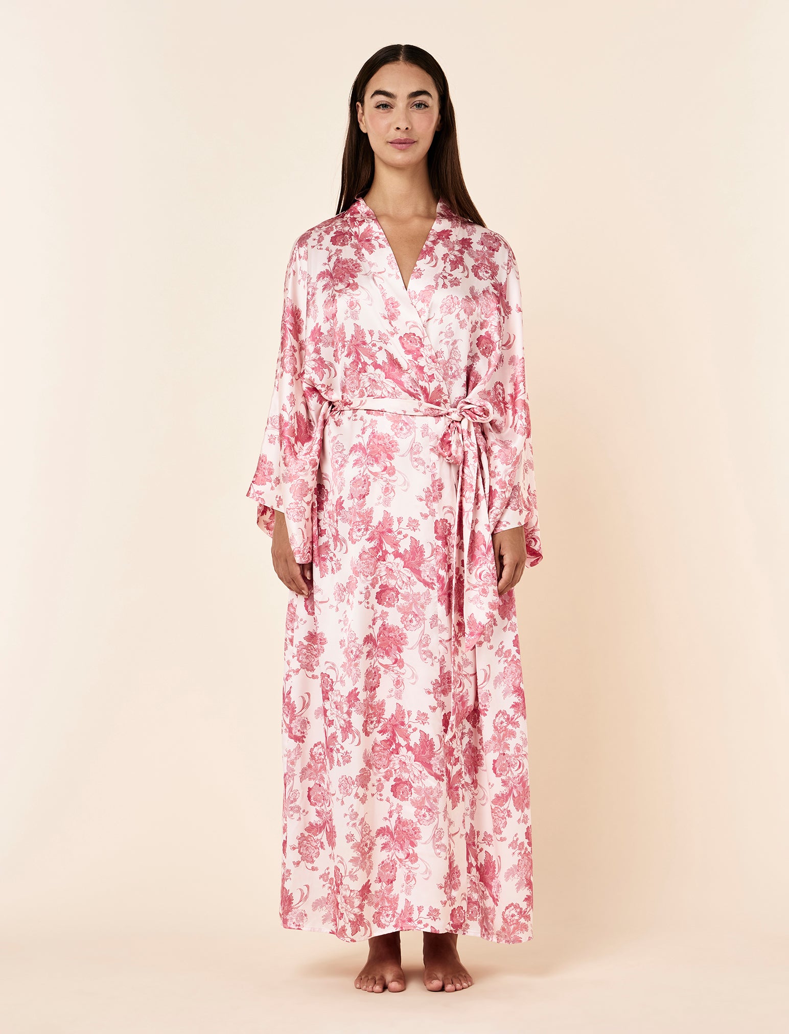 Madelyn Silk Kimono Maxi Robe