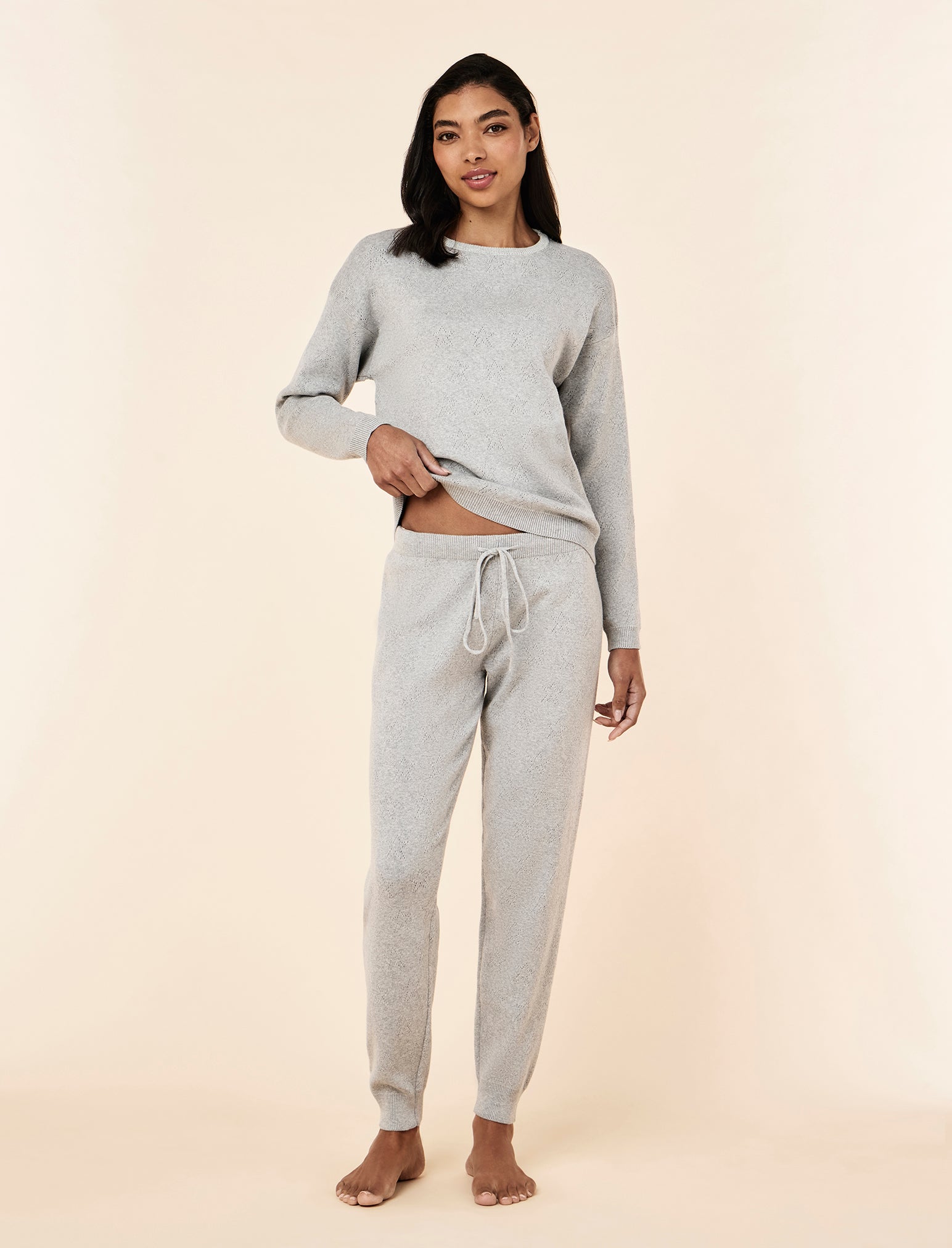 Cosy Pointelle Long Sleeve Top and Jogger