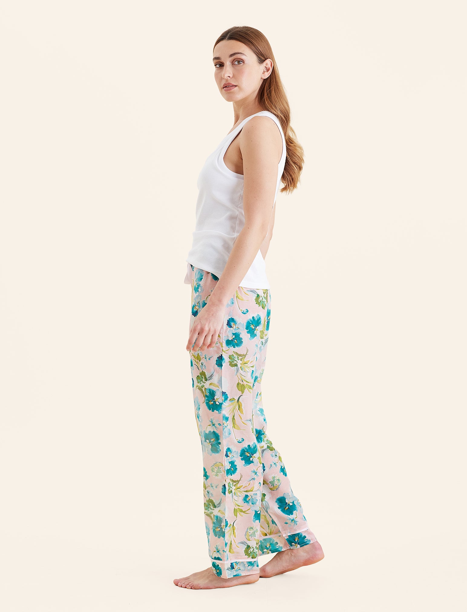 Audrey Floral Wide Leg Pant