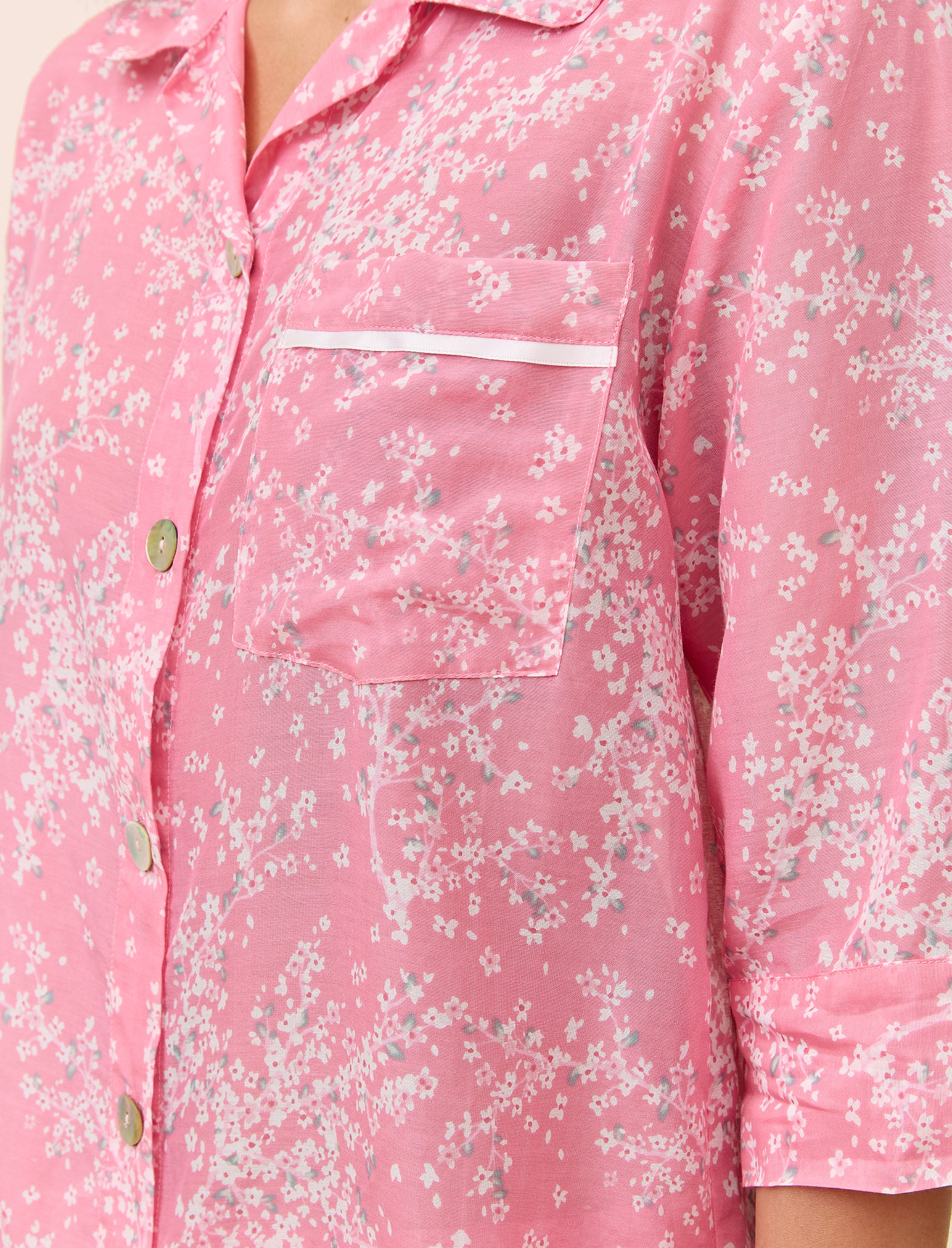 Cheri Blossom Crop PJ Set (no eye mask)