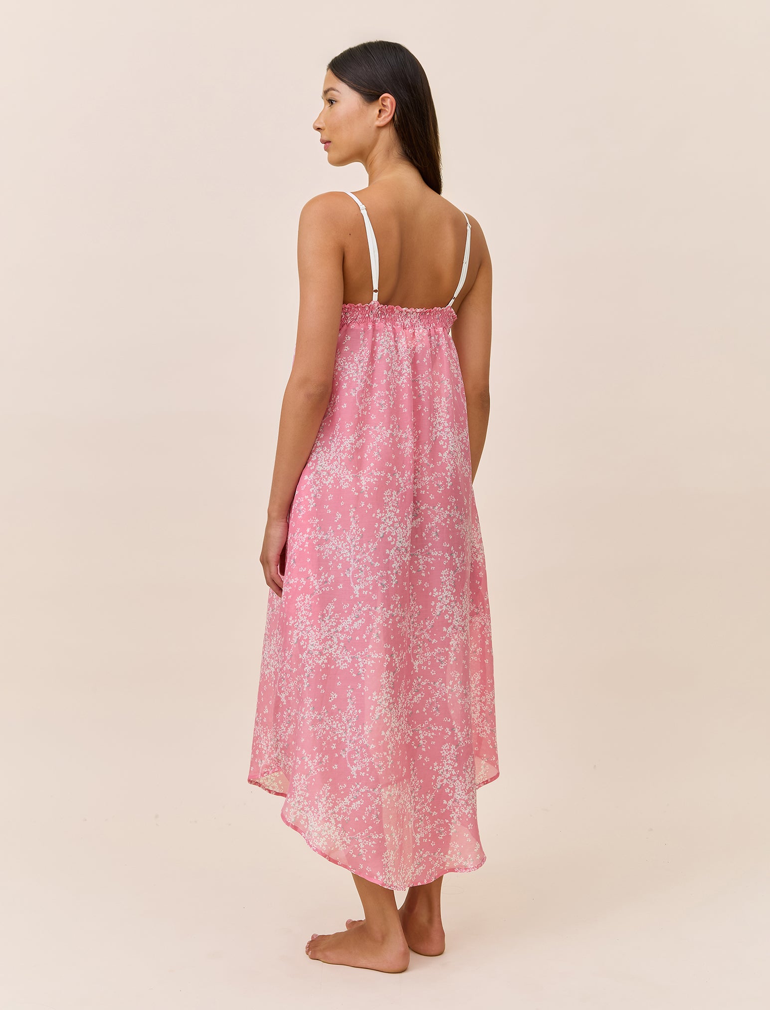 Cheri Blossom Lace Front Maxi Nightie