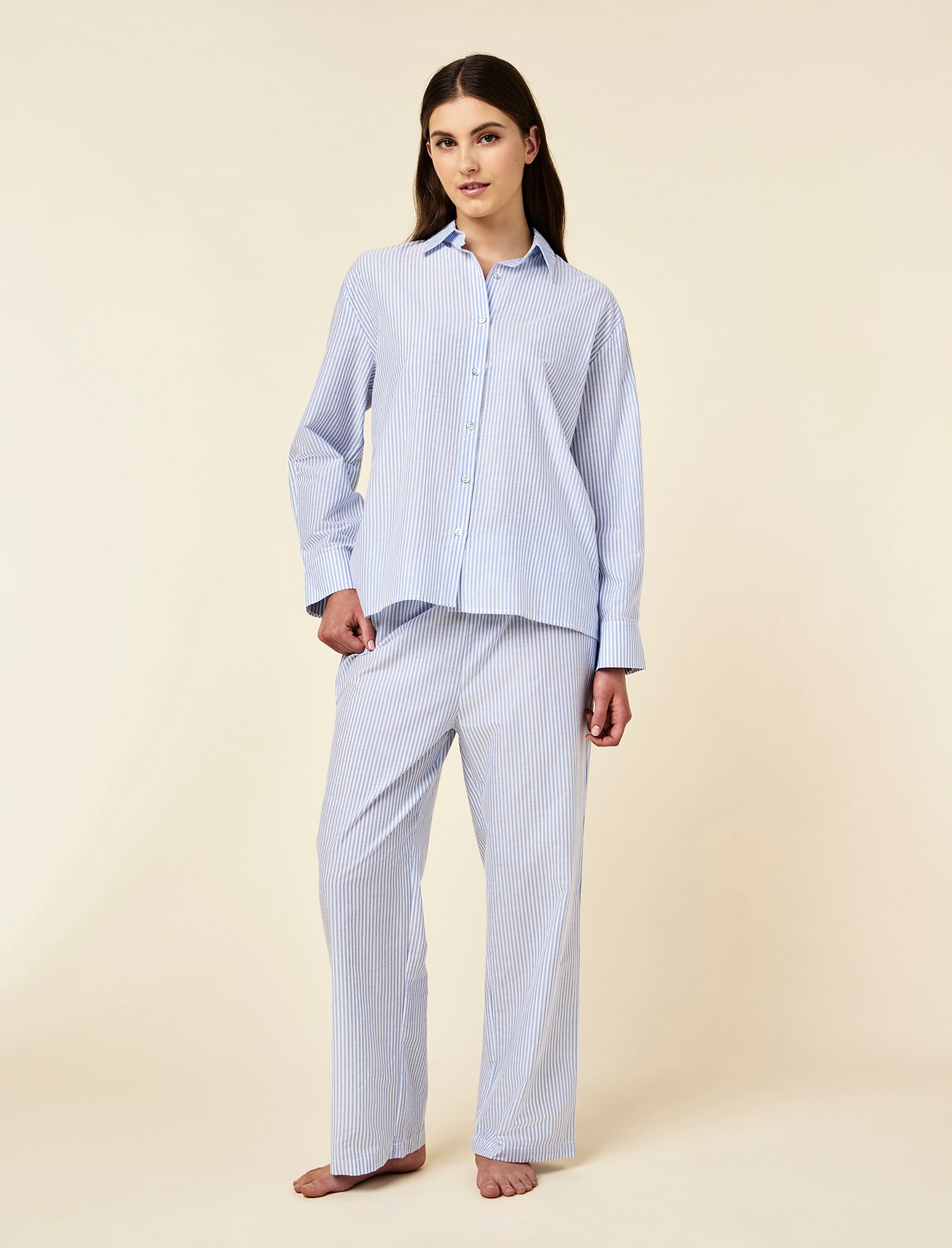 Selina Stripe Boyfriend Shirt