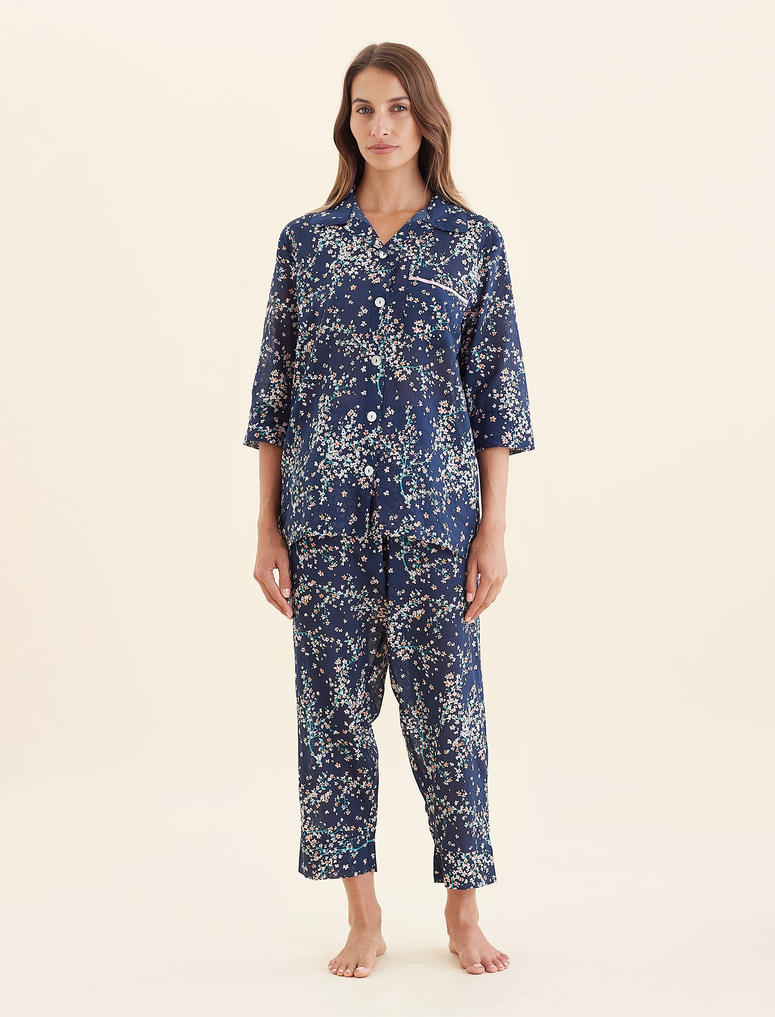 Cheri Blossom Crop PJ Set