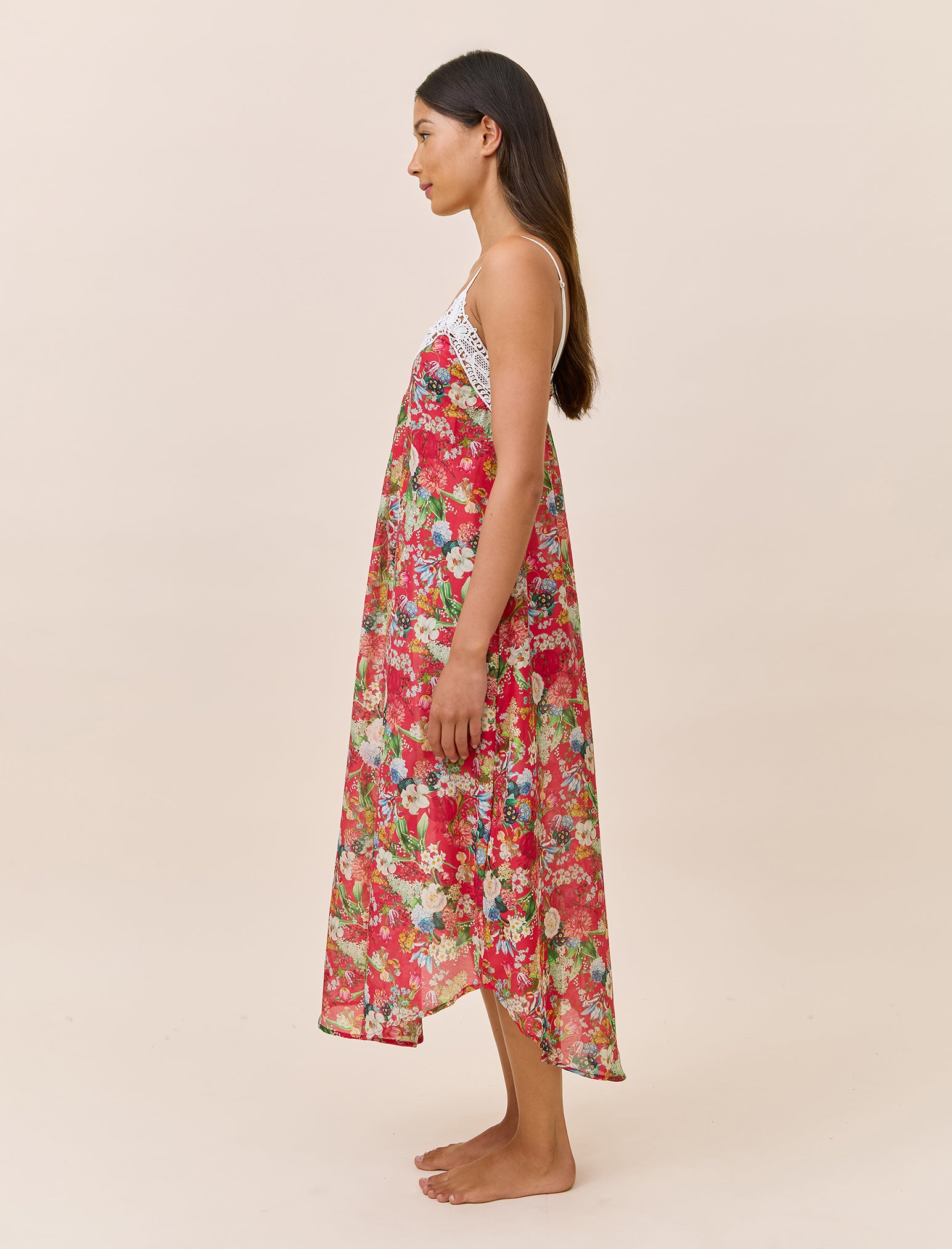 Holly Lace Front Maxi Nightie