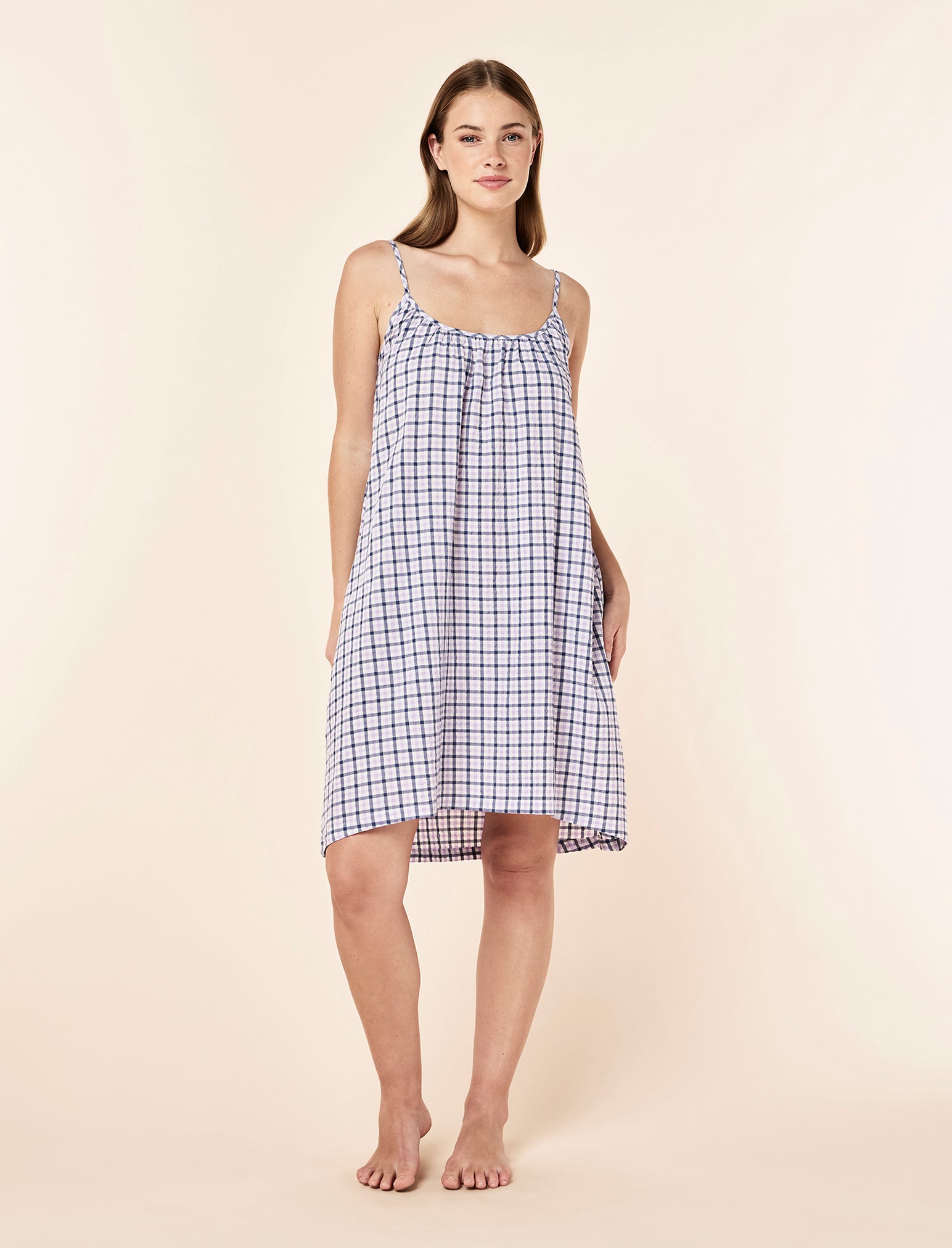 Seersucker Strappy Nightie