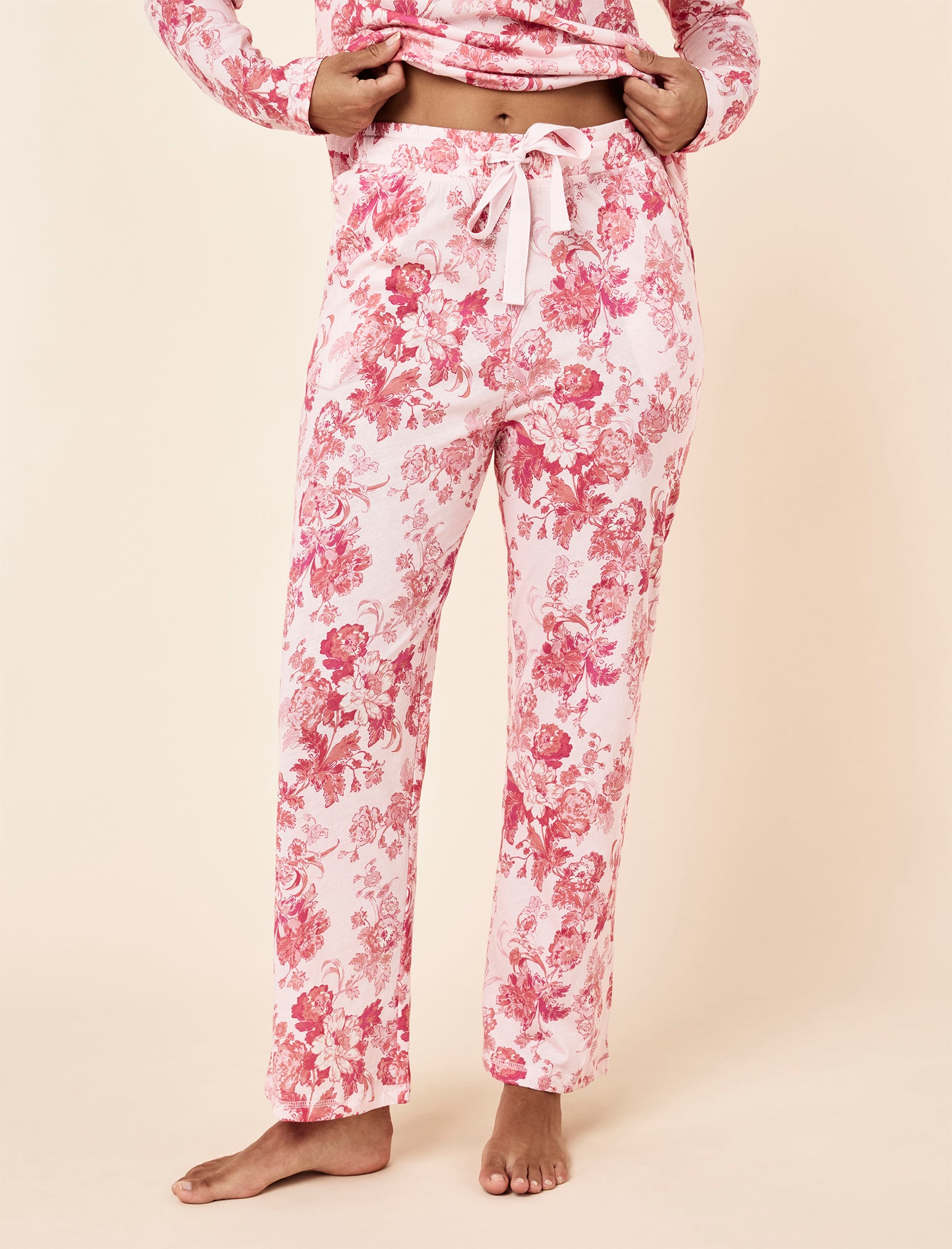 Madelyn Organic Cotton Knit Full Length PJ Set