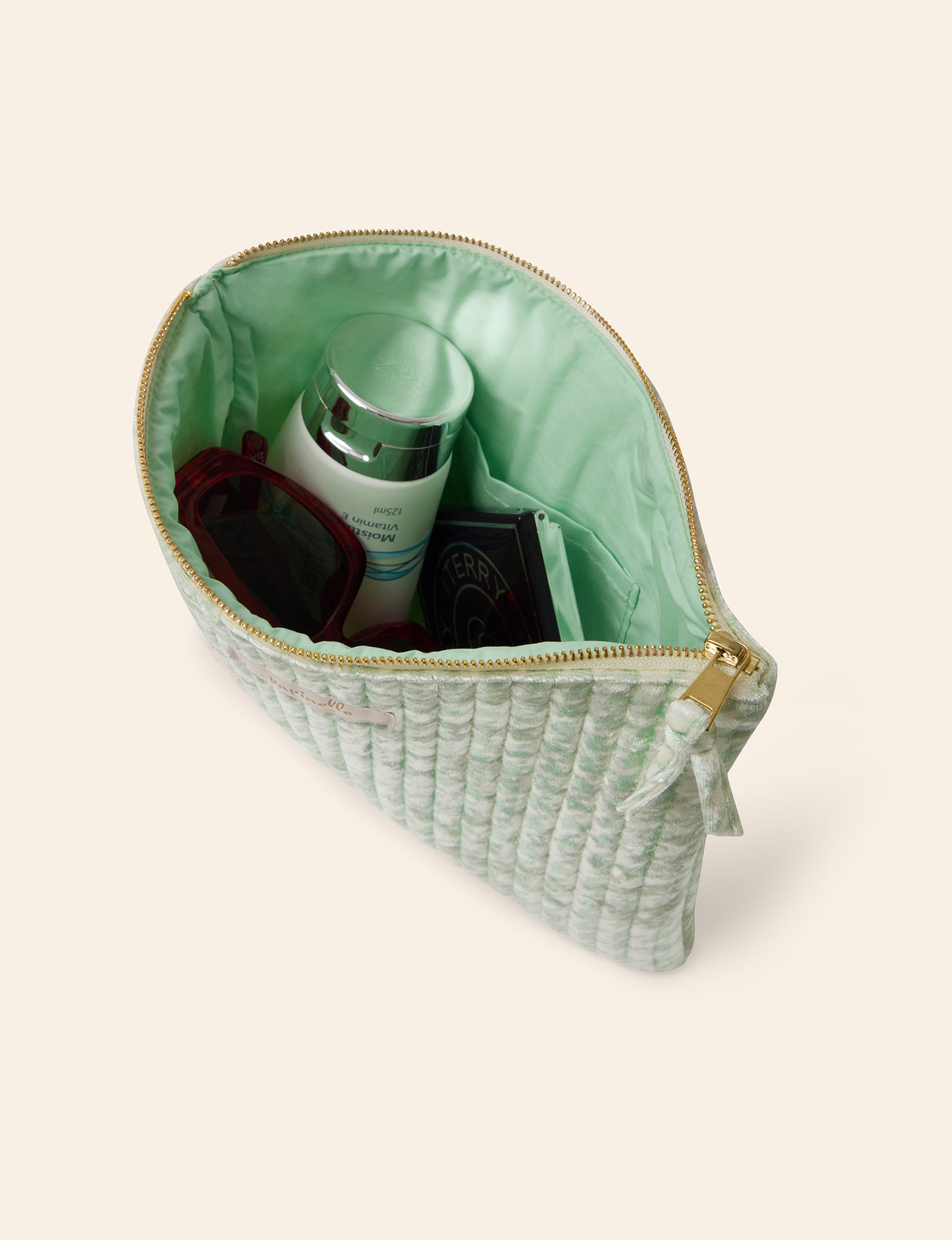 Velvet Quilted Cos Bag