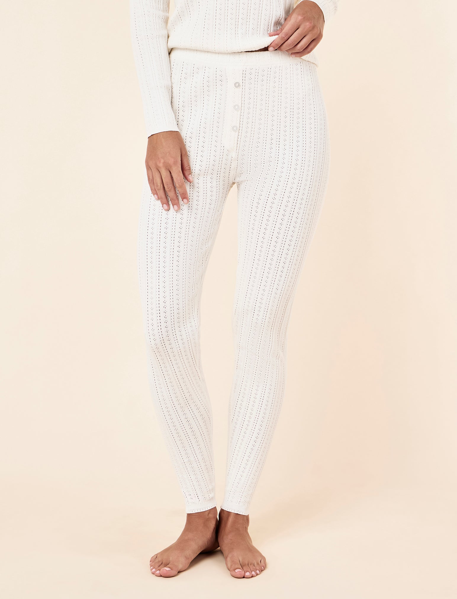 Olivia Pointelle Full Length Legging