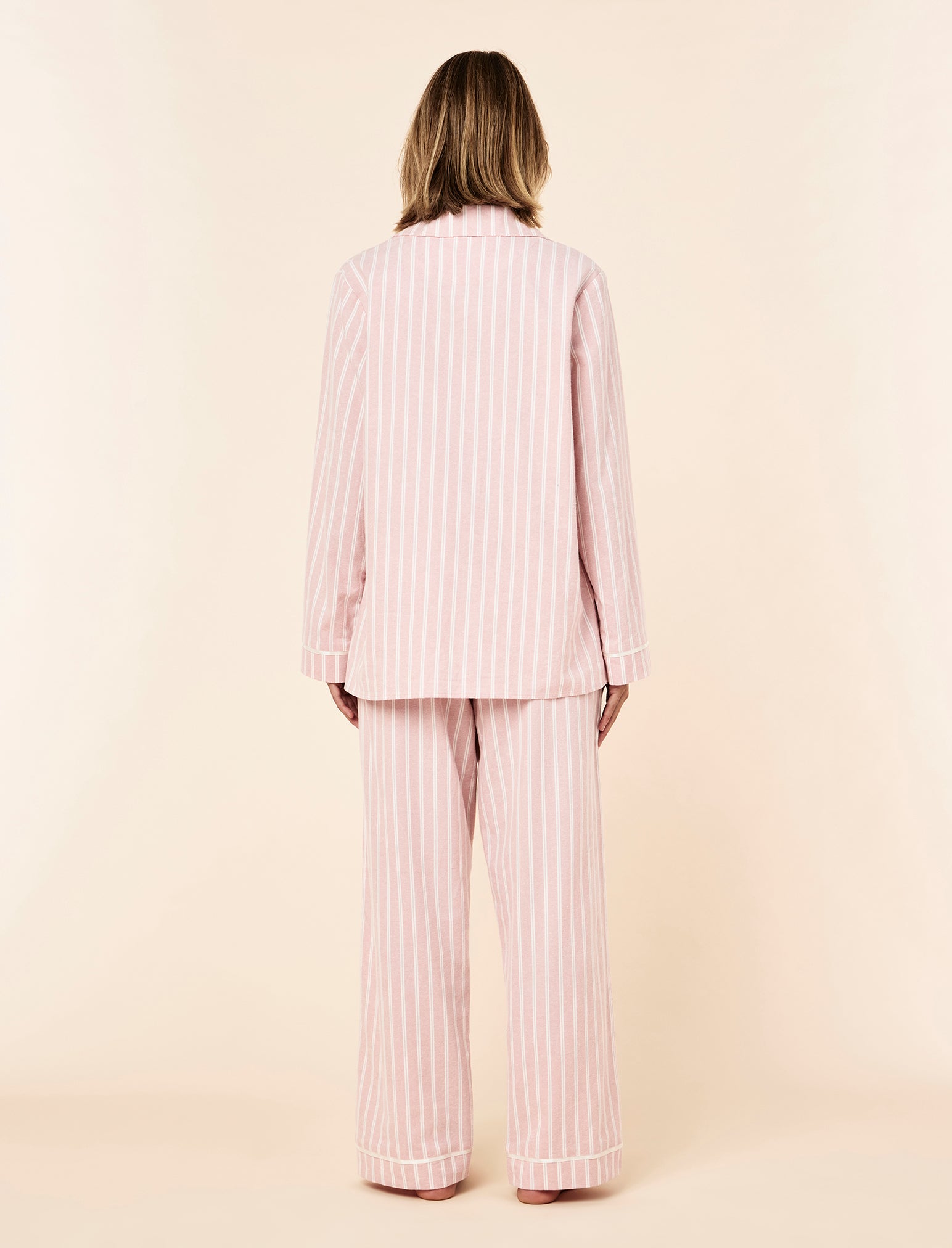Organic Brushed Cosy Full Length PJ Set