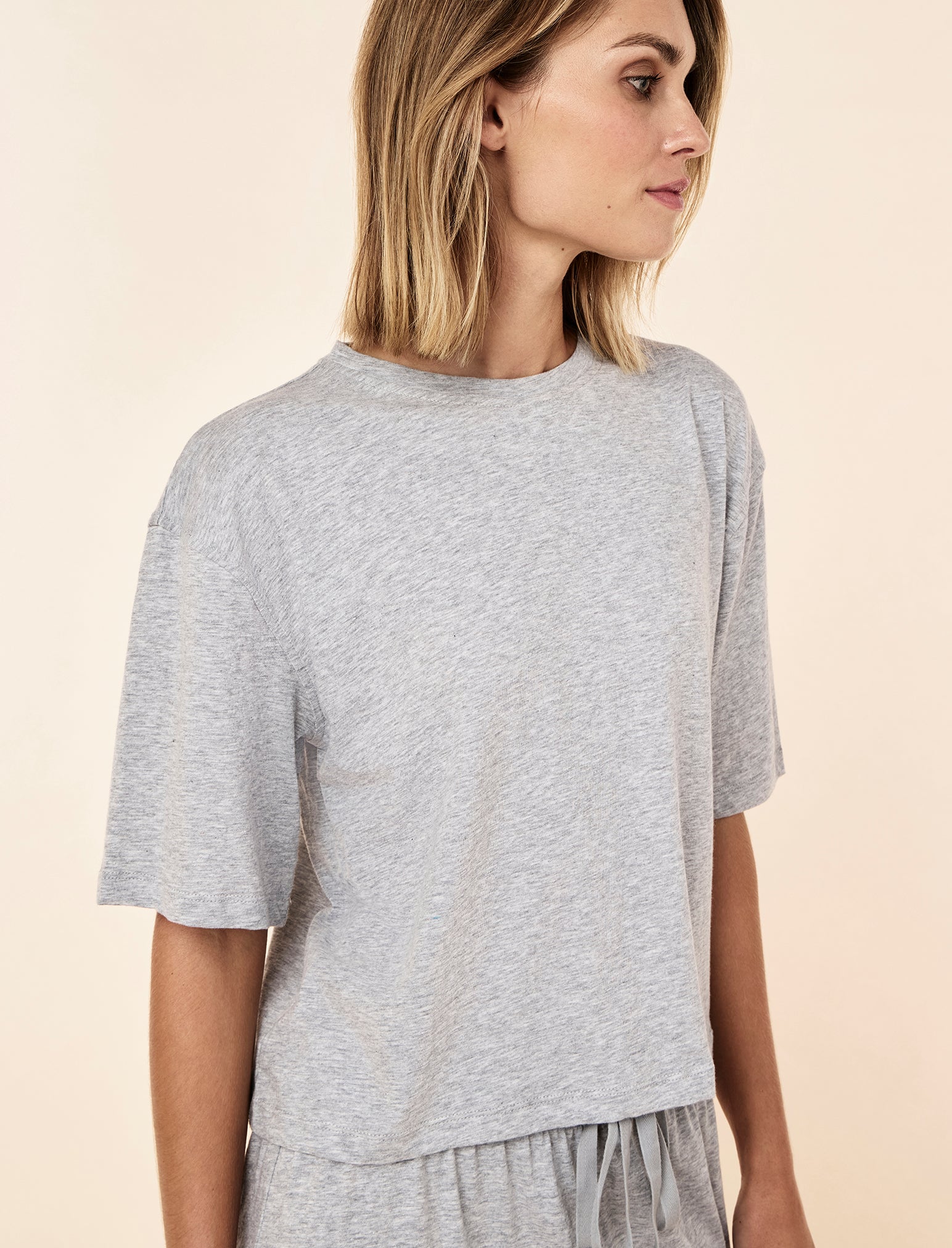 Jada Organic Cotton Knit Half Sleeve Tee