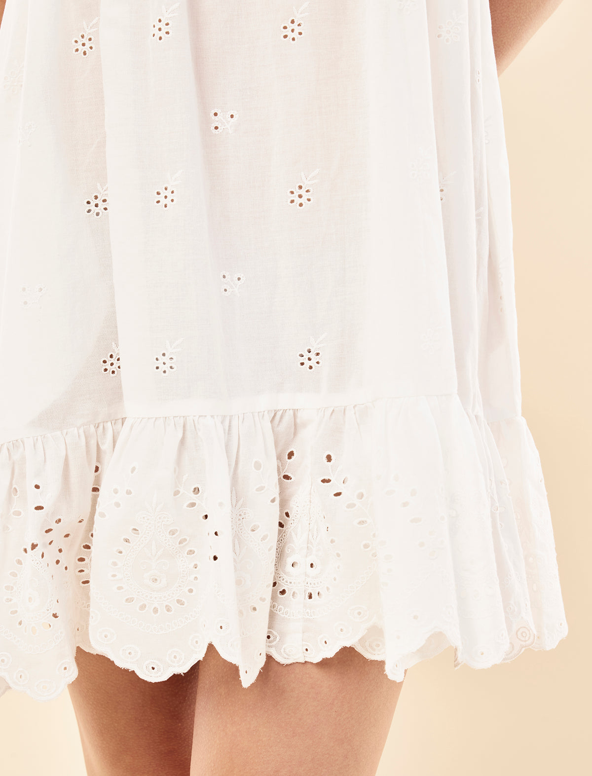 Isabella Strappy Frill Hem Nightie