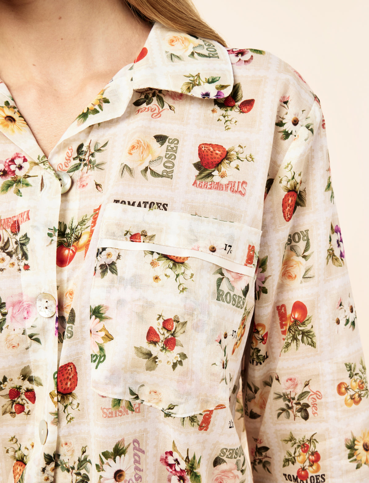 Blooms Crop PJ Set