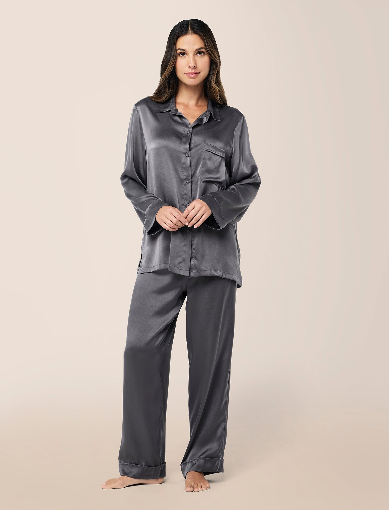 Audrey Washable Silk Full Length PJ