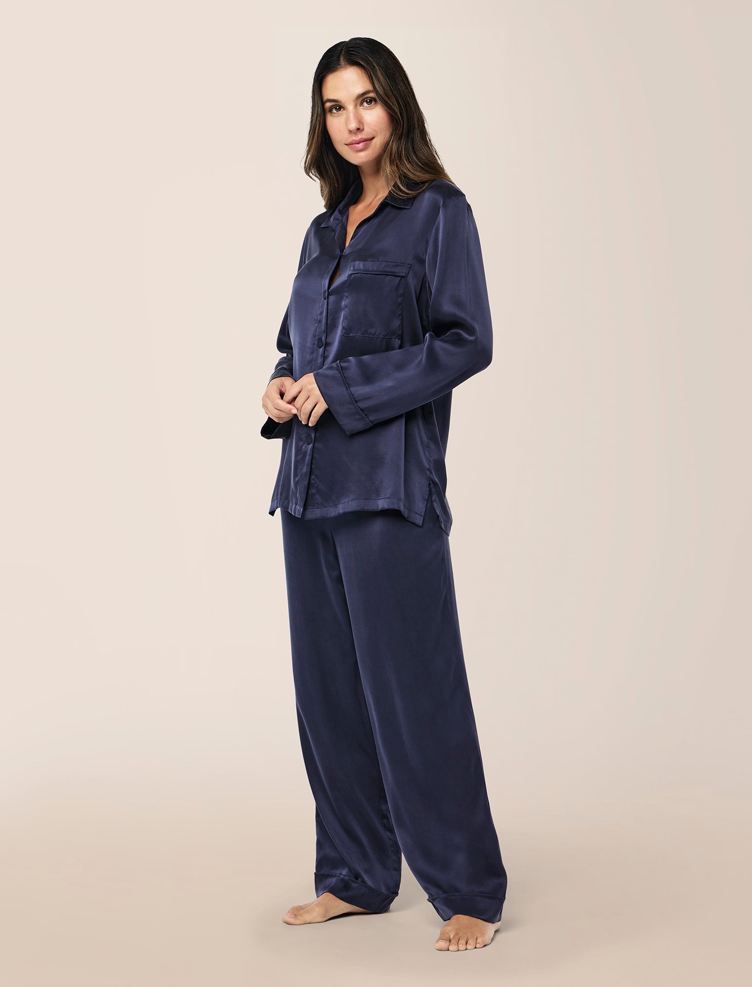 Audrey Washable Silk Full Length PJ