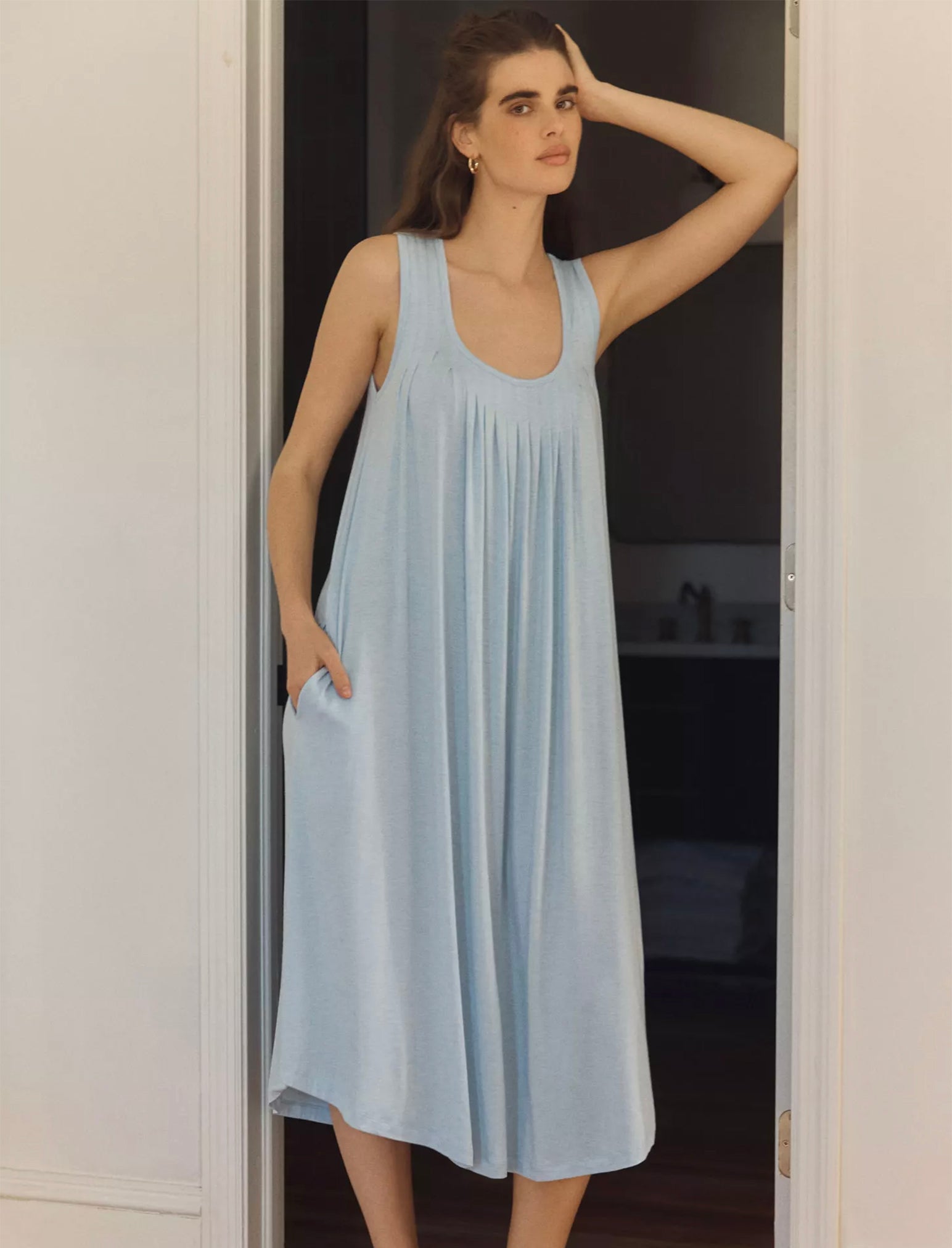 Kate Modal Soft Pleat Front Nightie