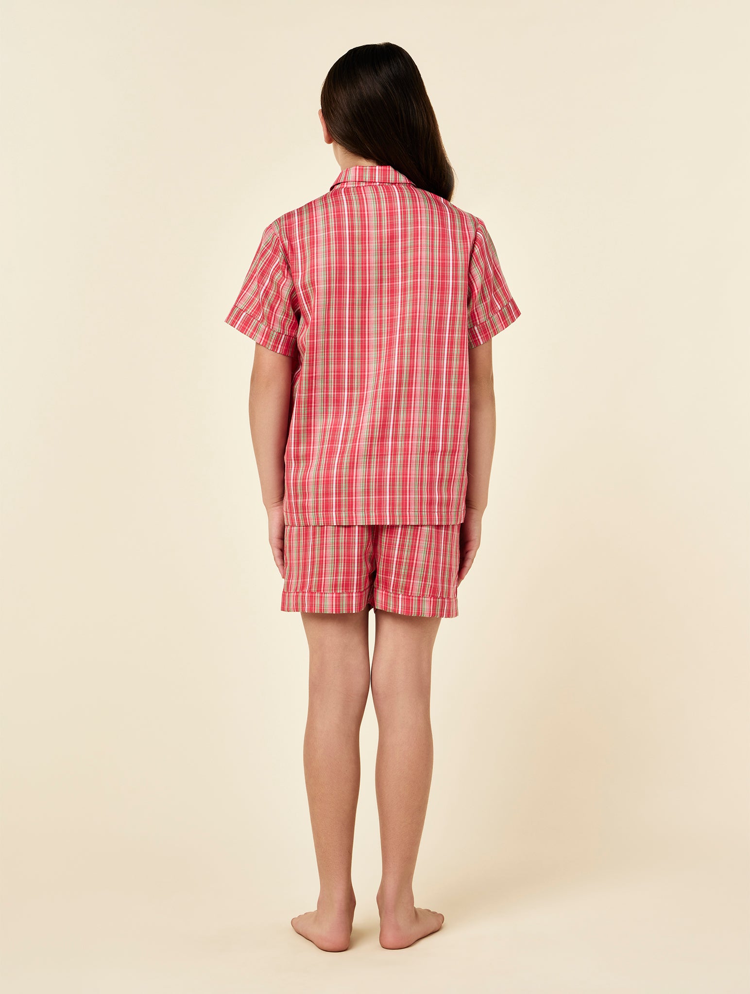 Kids Holiday Plaid PJ Boxer Set