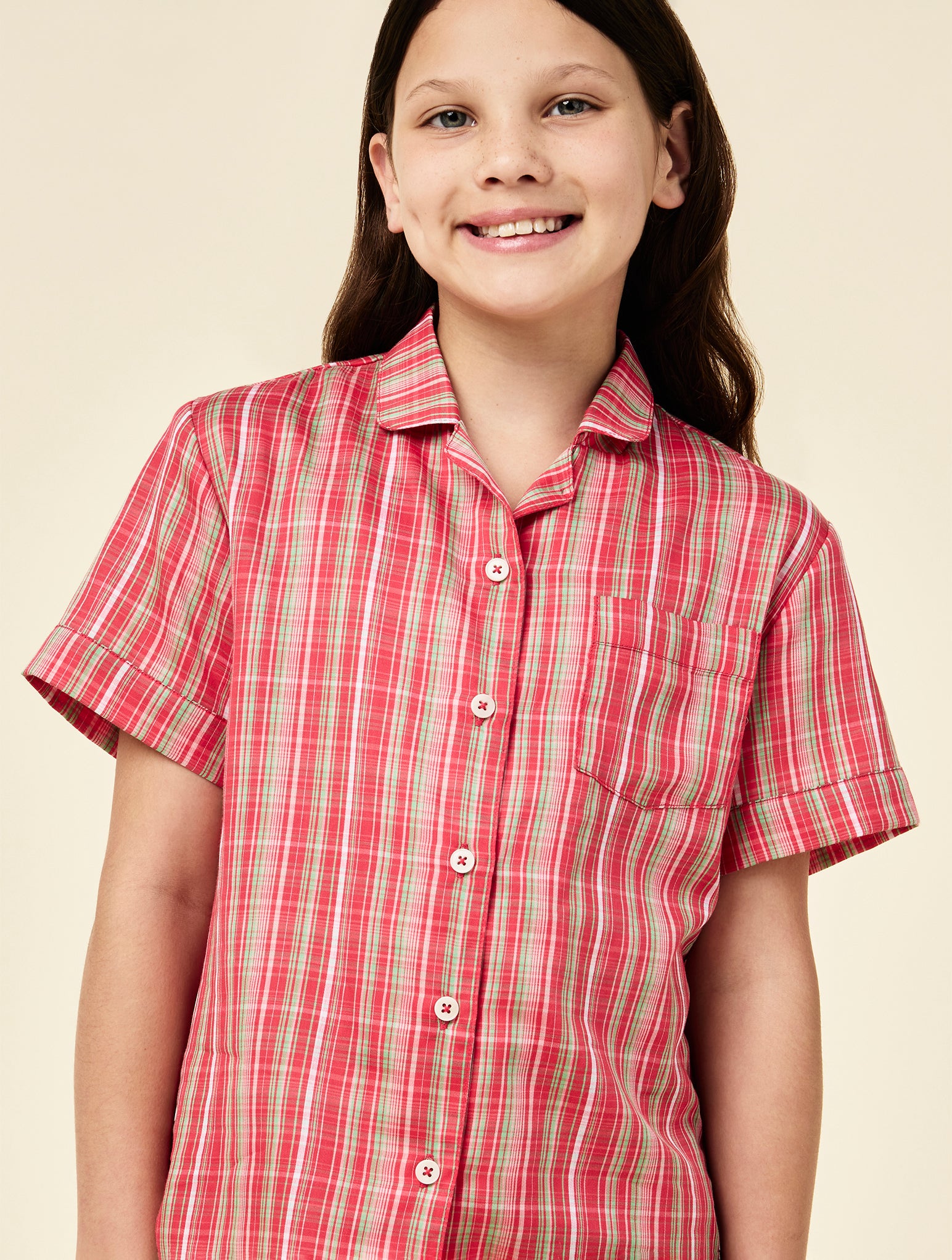 Kids Holiday Plaid PJ Boxer Set