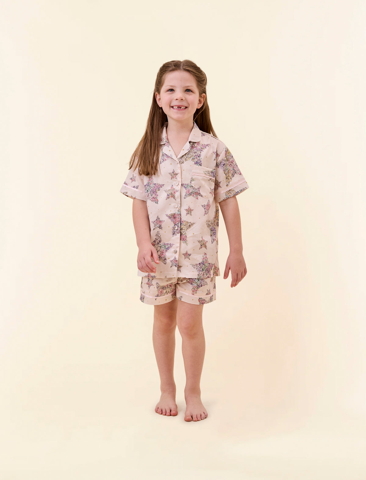 Kids Floral Star Boxer PJ Set