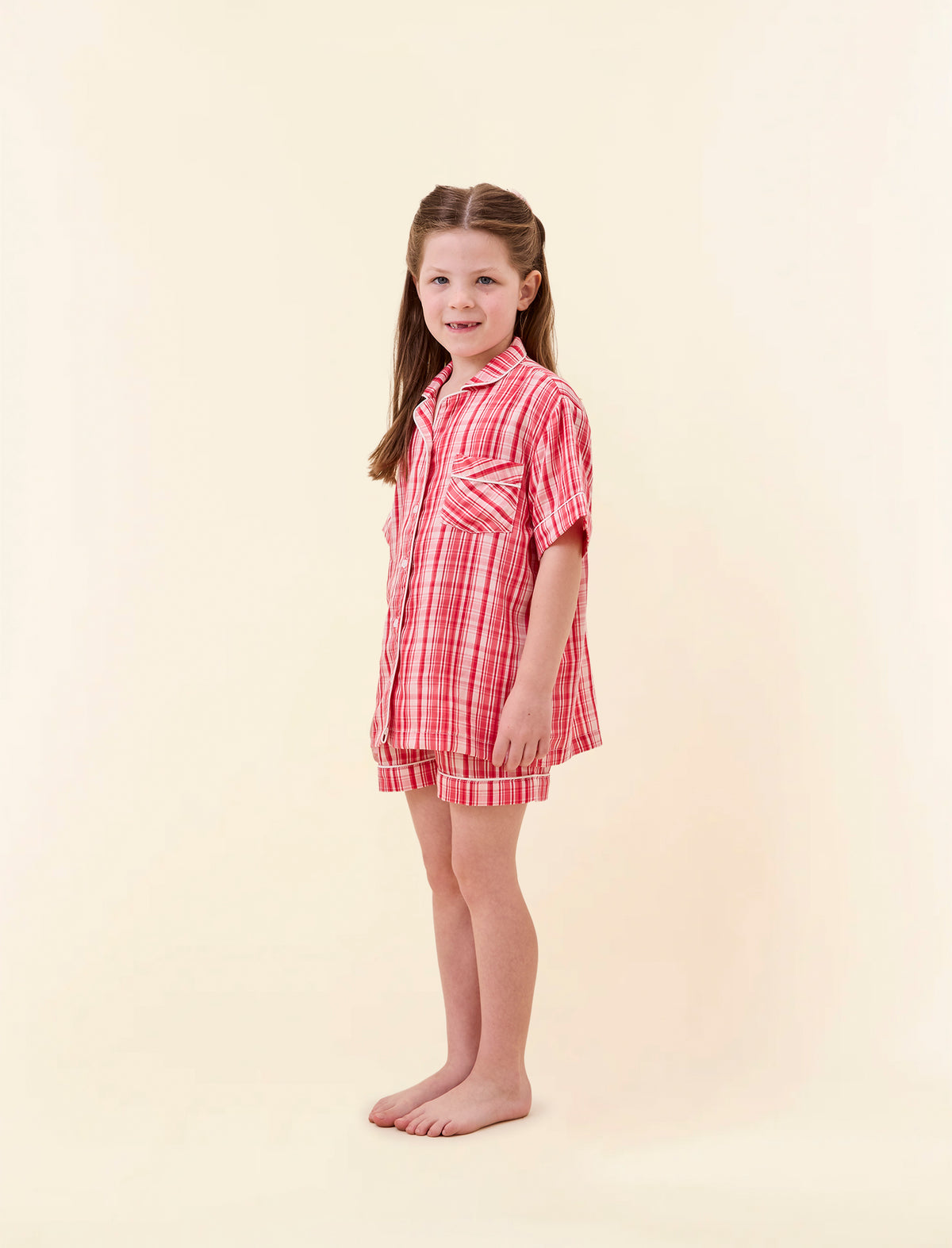 Kids Noelle Plaid Boxer PJ Set