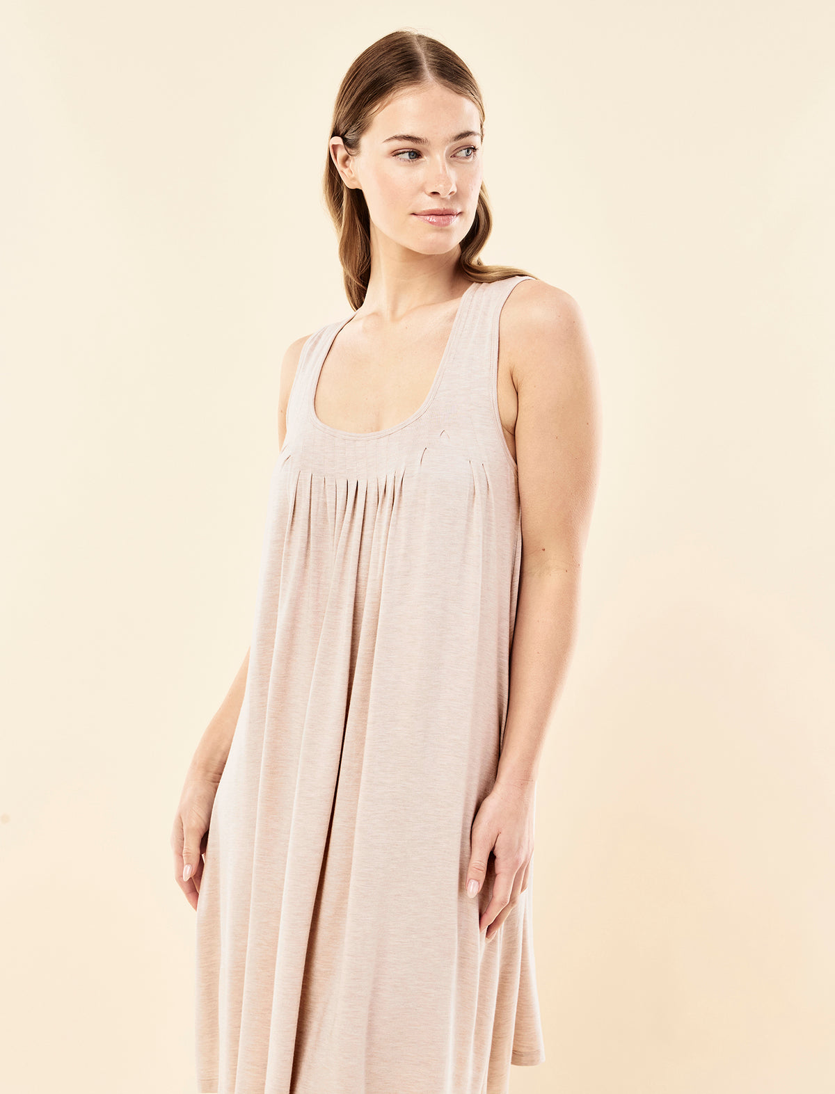 Kate Modal Soft Pleat Front Nightie