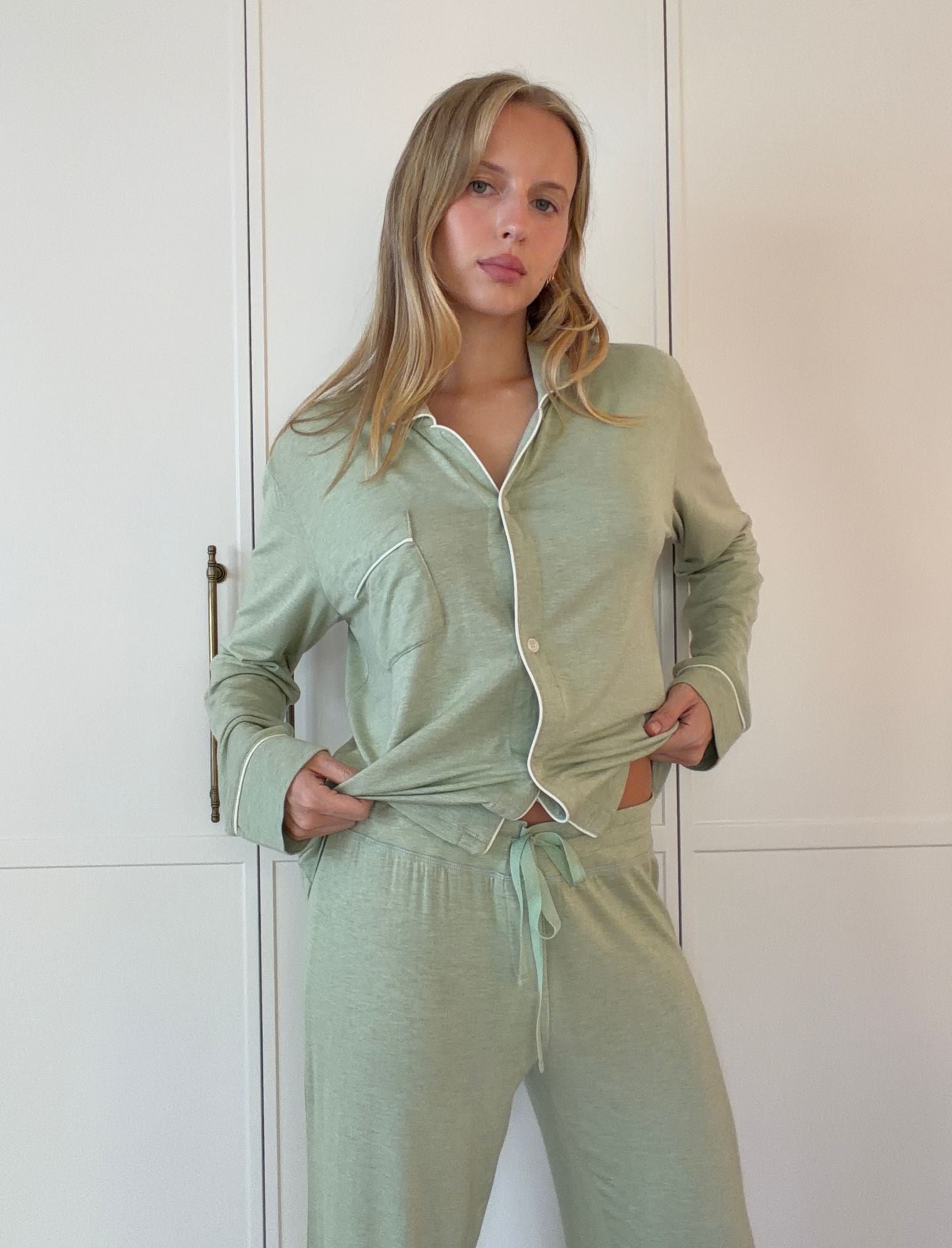 Kate Modal Soft Full Length PJ Set