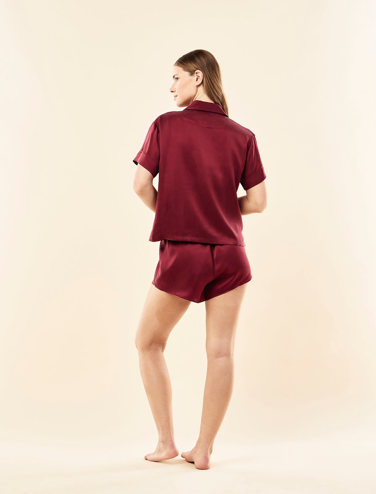 Audrey Washable Silk Boxer PJ Set