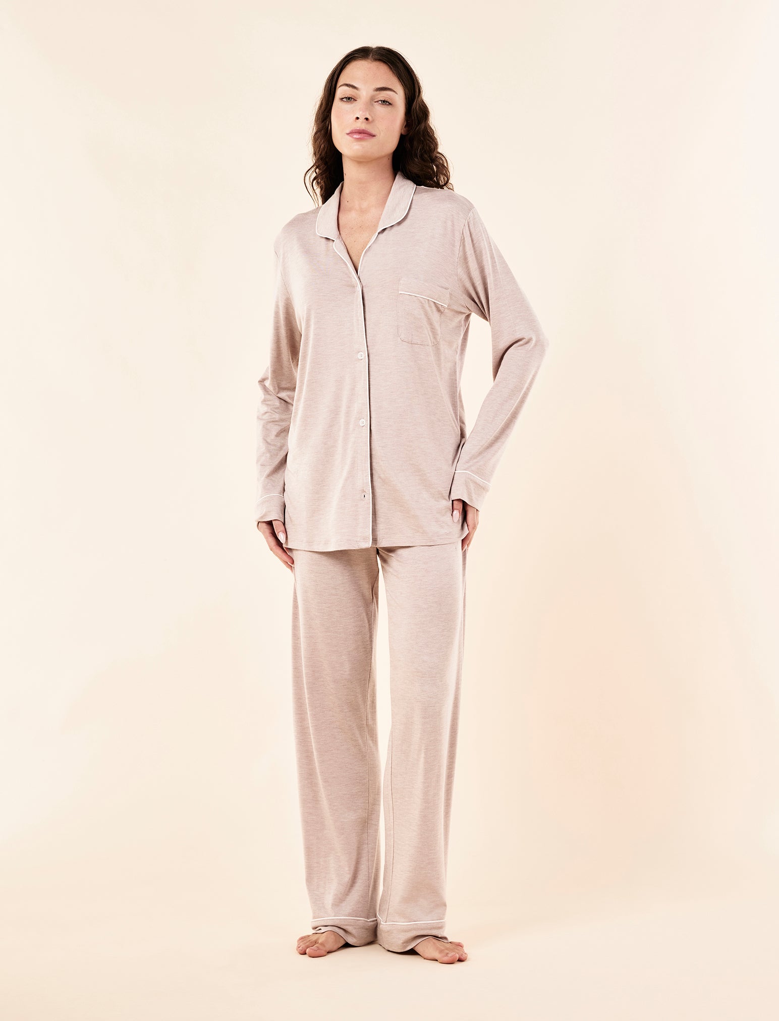 Kate Modal Soft Full Length PJ Set