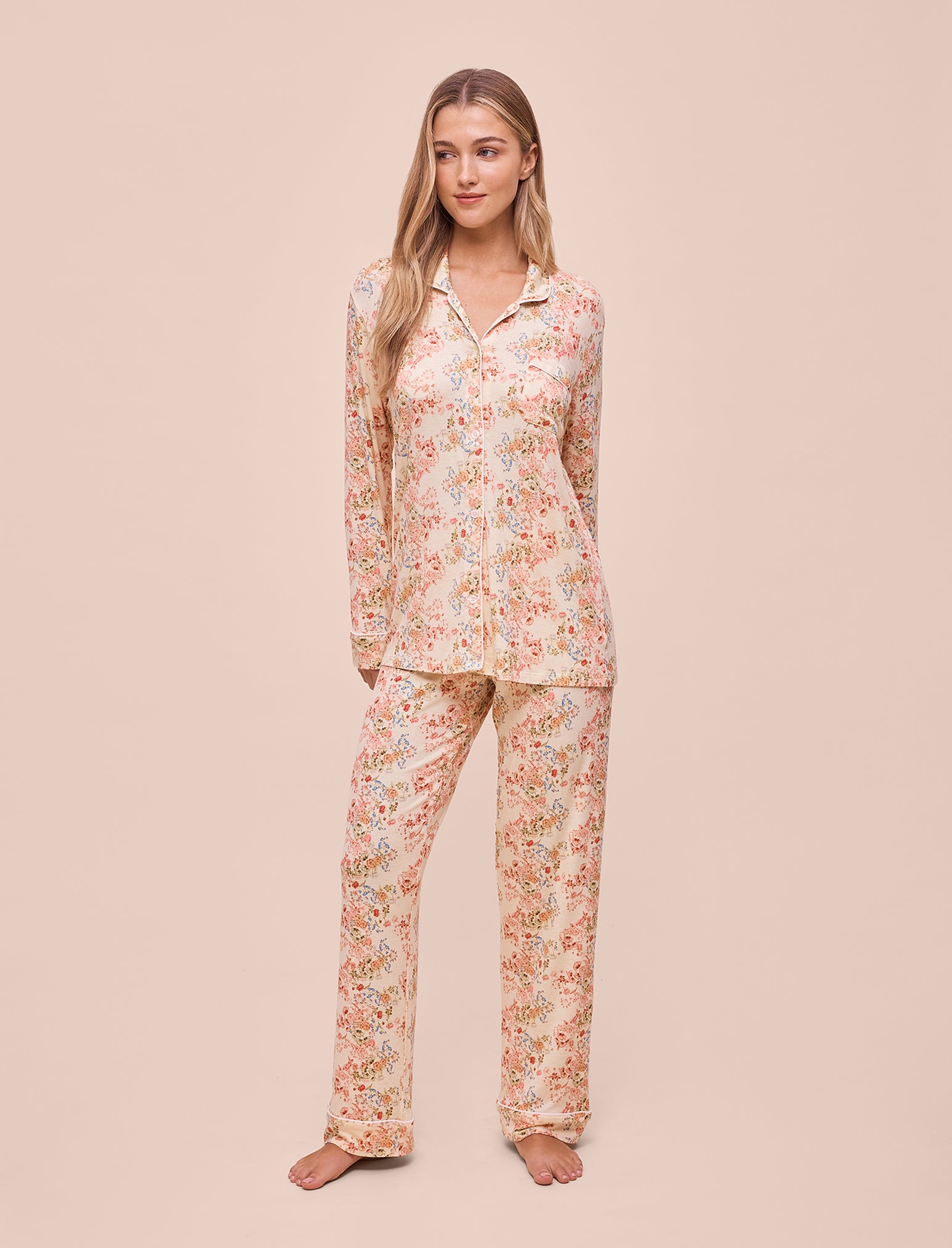 Kate Modal Soft Full Length PJ Set