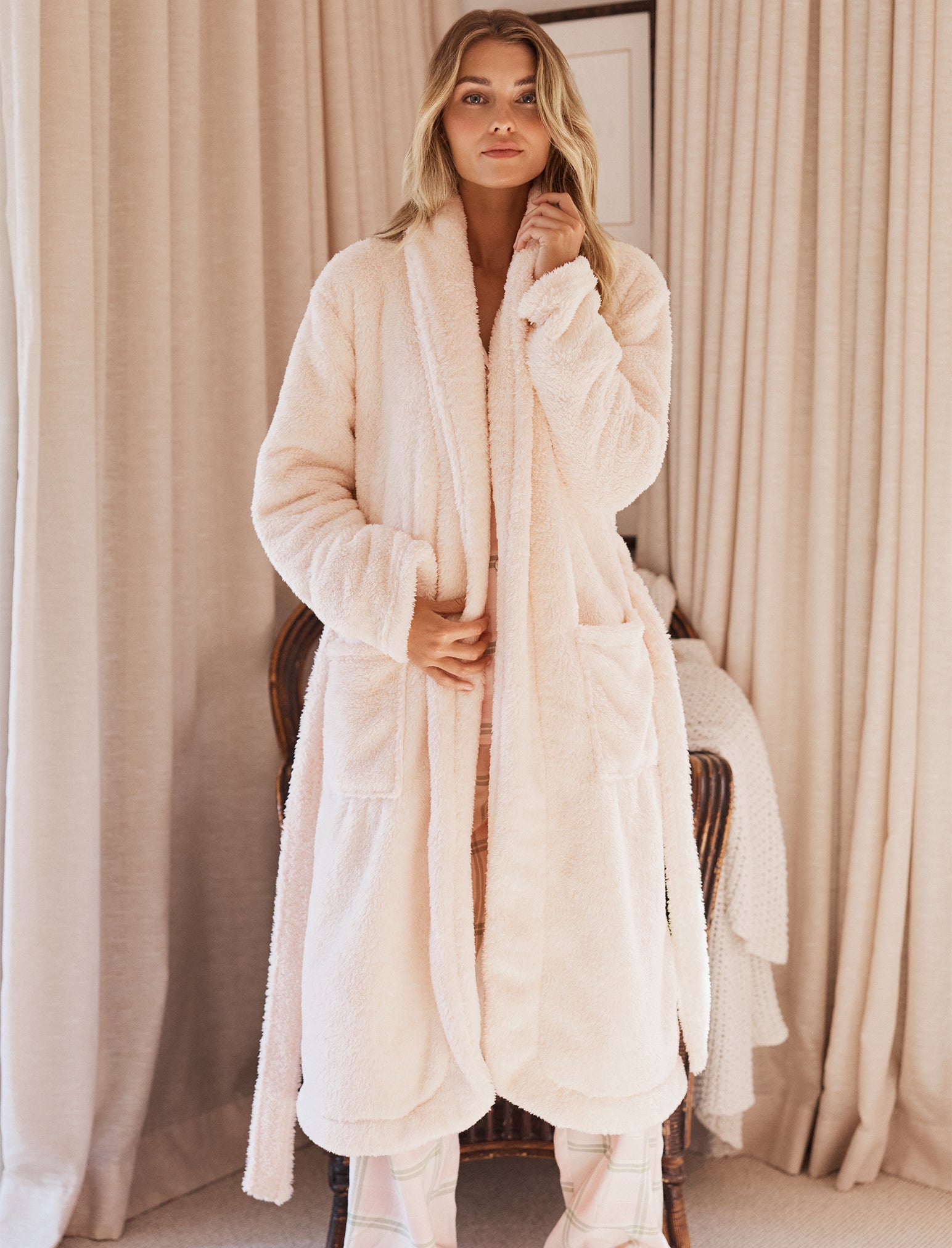 Cosy Plush Mid-Length Robe