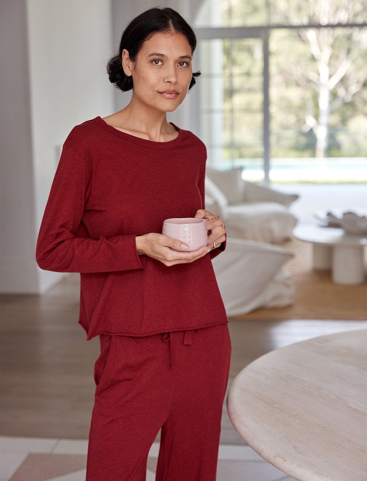 Jada Organic Cotton Boxy Long Sleeve Tee