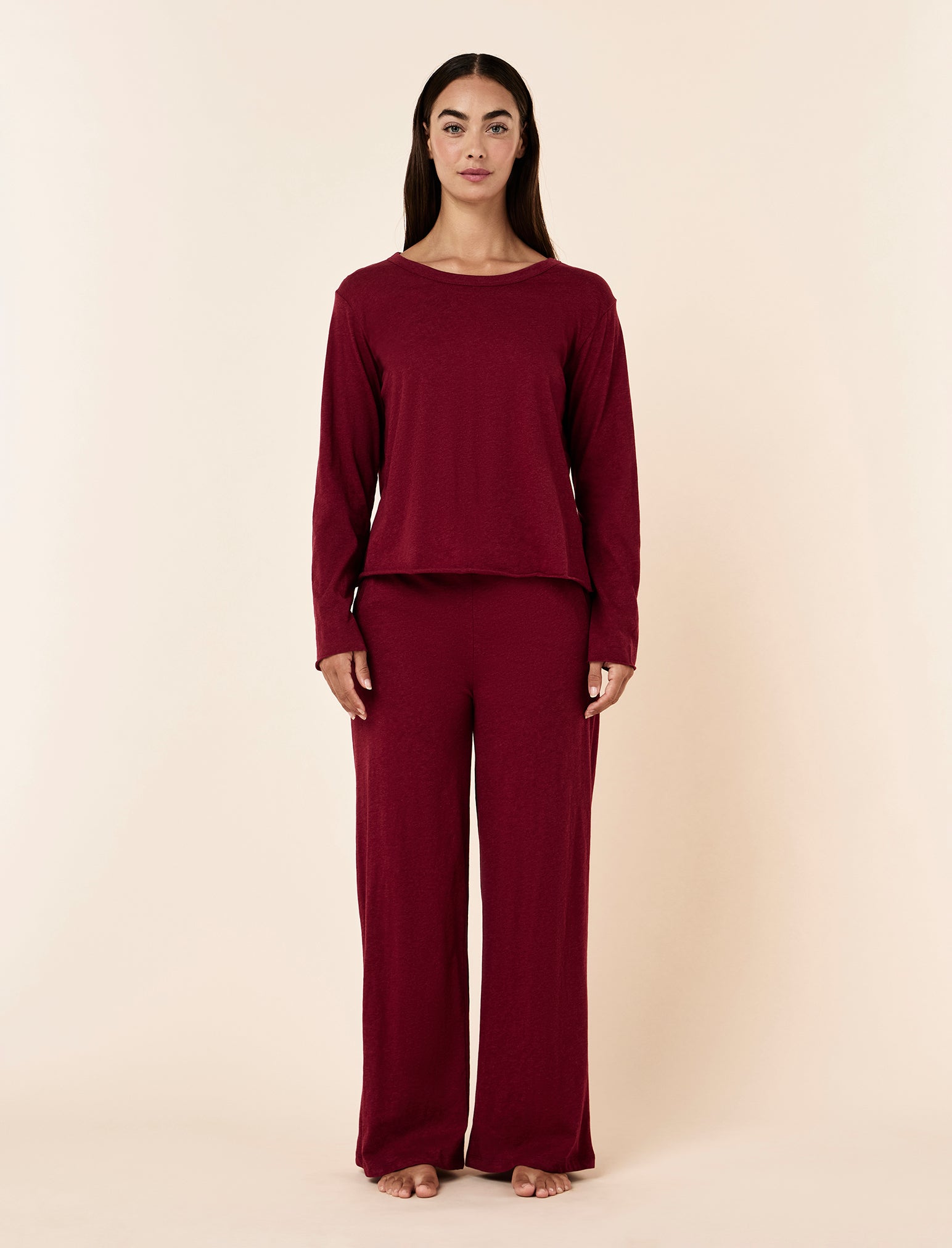 Jada Organic Cotton Boxy Long Sleeve Tee