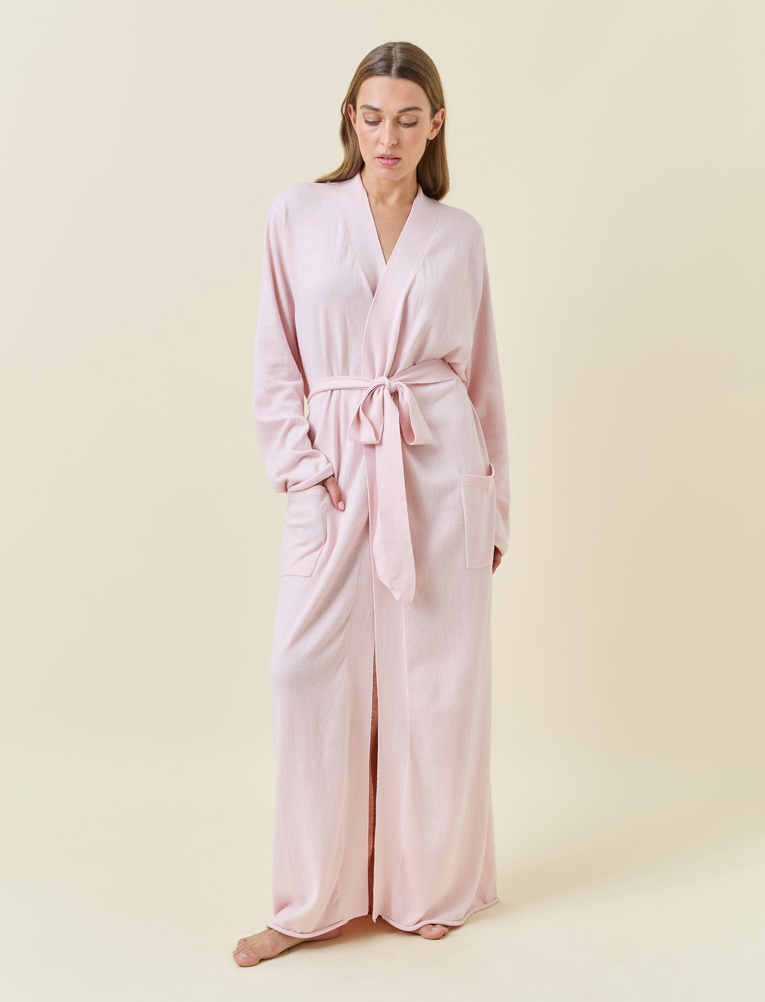Cotton Cashmere Maxi Robe