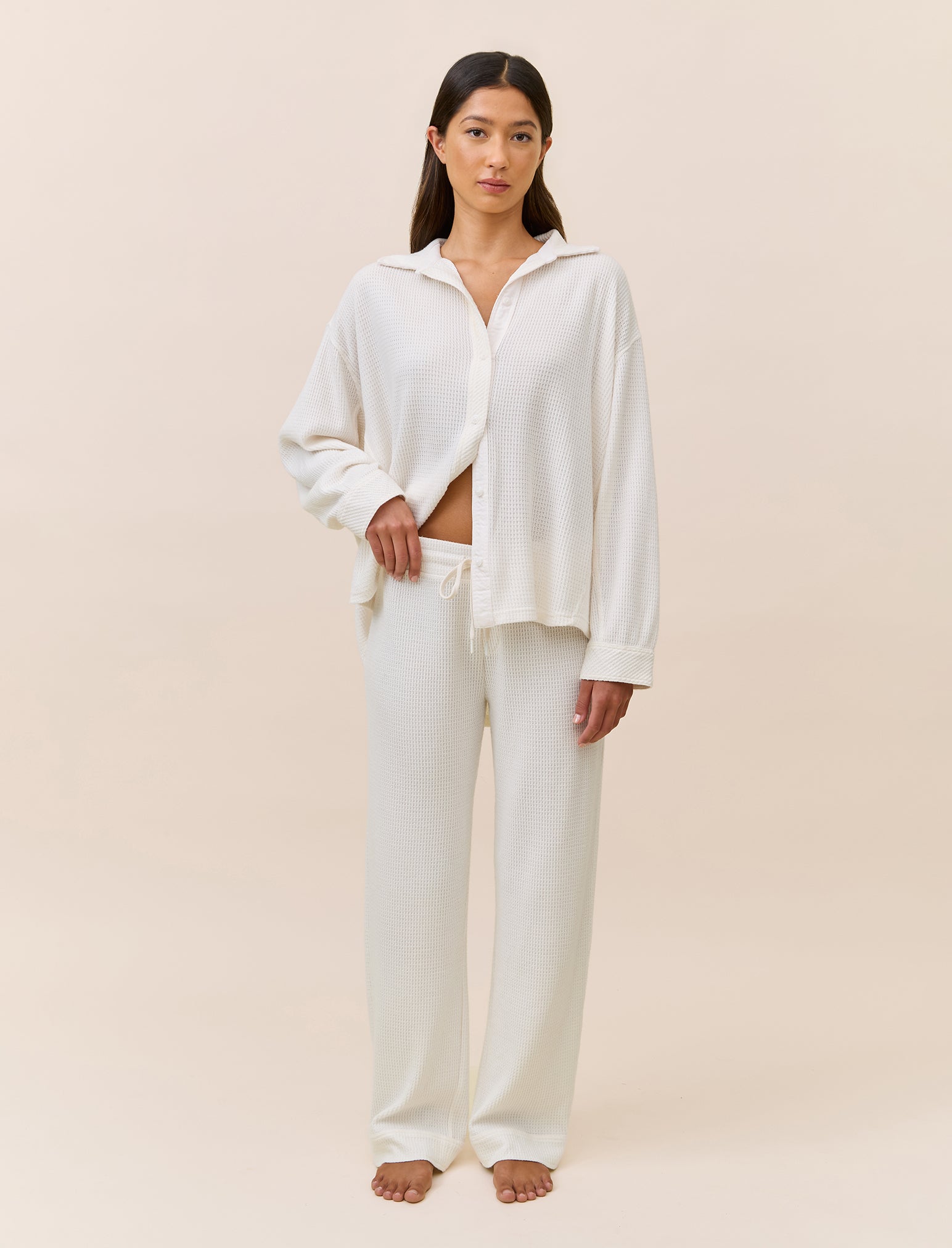 Super Soft Waffle Full Length PJ Set