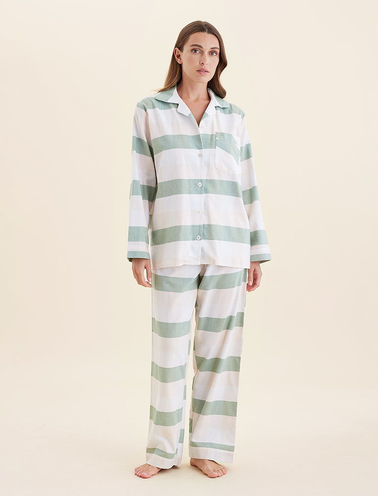 Organic Cotton Plaid Full Length PJ