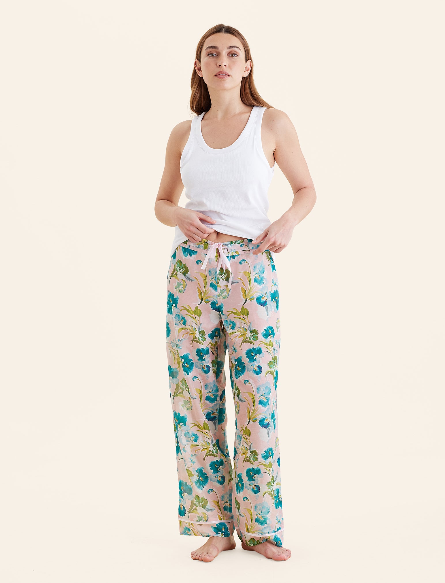 Audrey Floral Wide Leg Pant